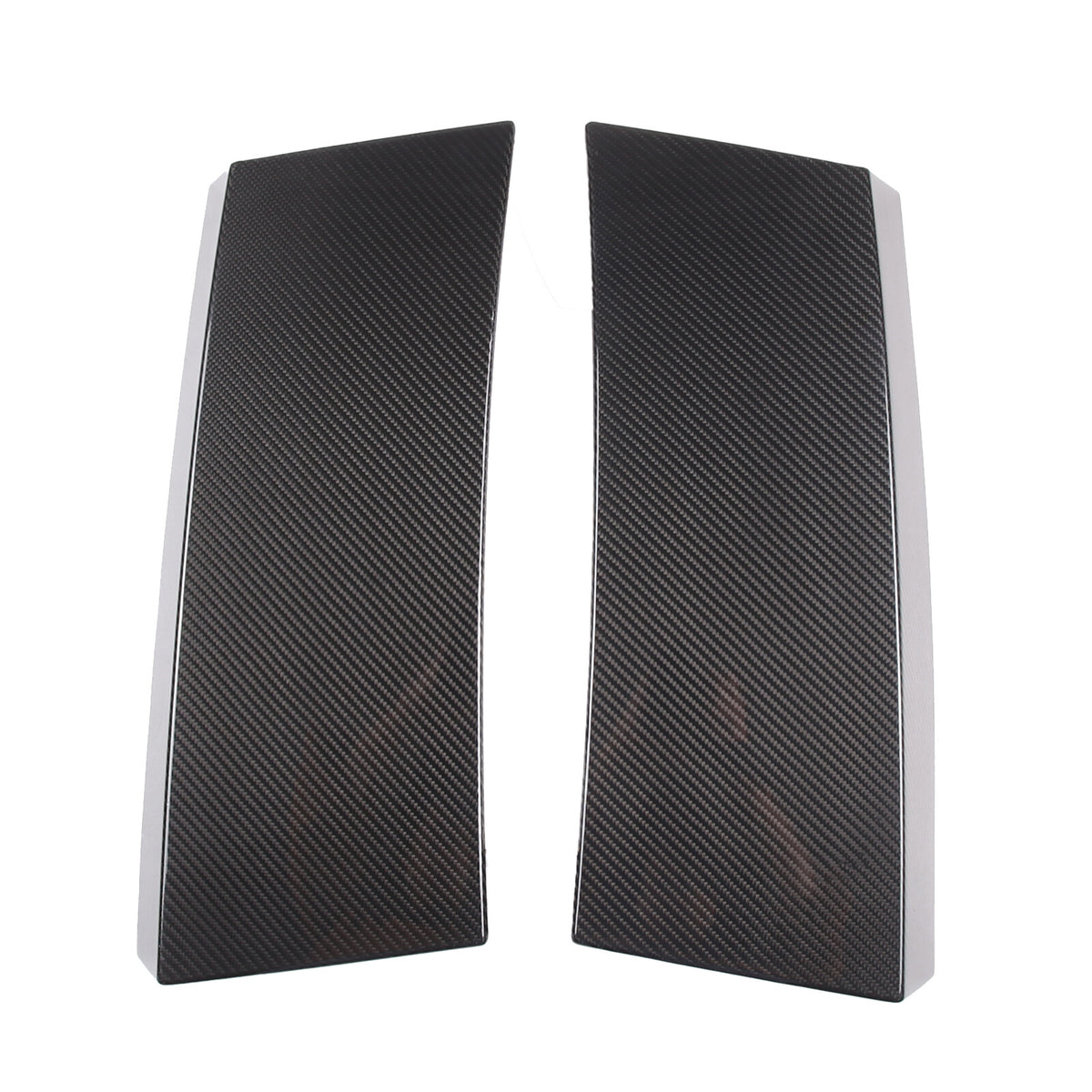 Real Carbon Fiber Rear Tailgate Window Pillar Cover Trim For LR Defender 20-24 4