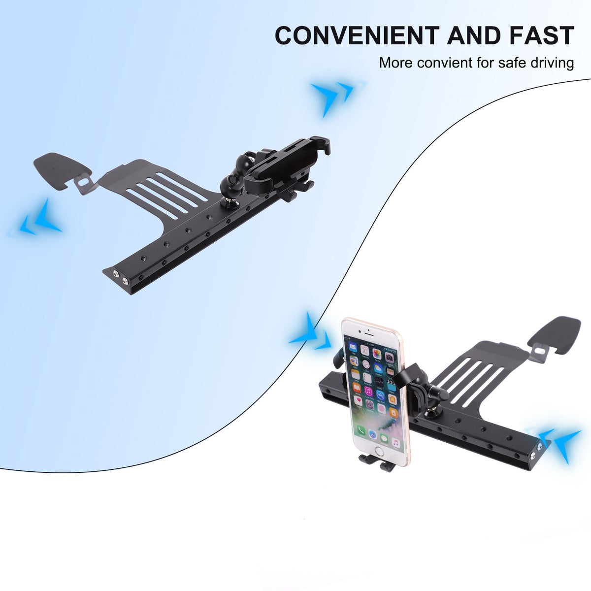 Center Console Multi-Function Phone Mount Bracket For Hummer H3 2005-2009 12