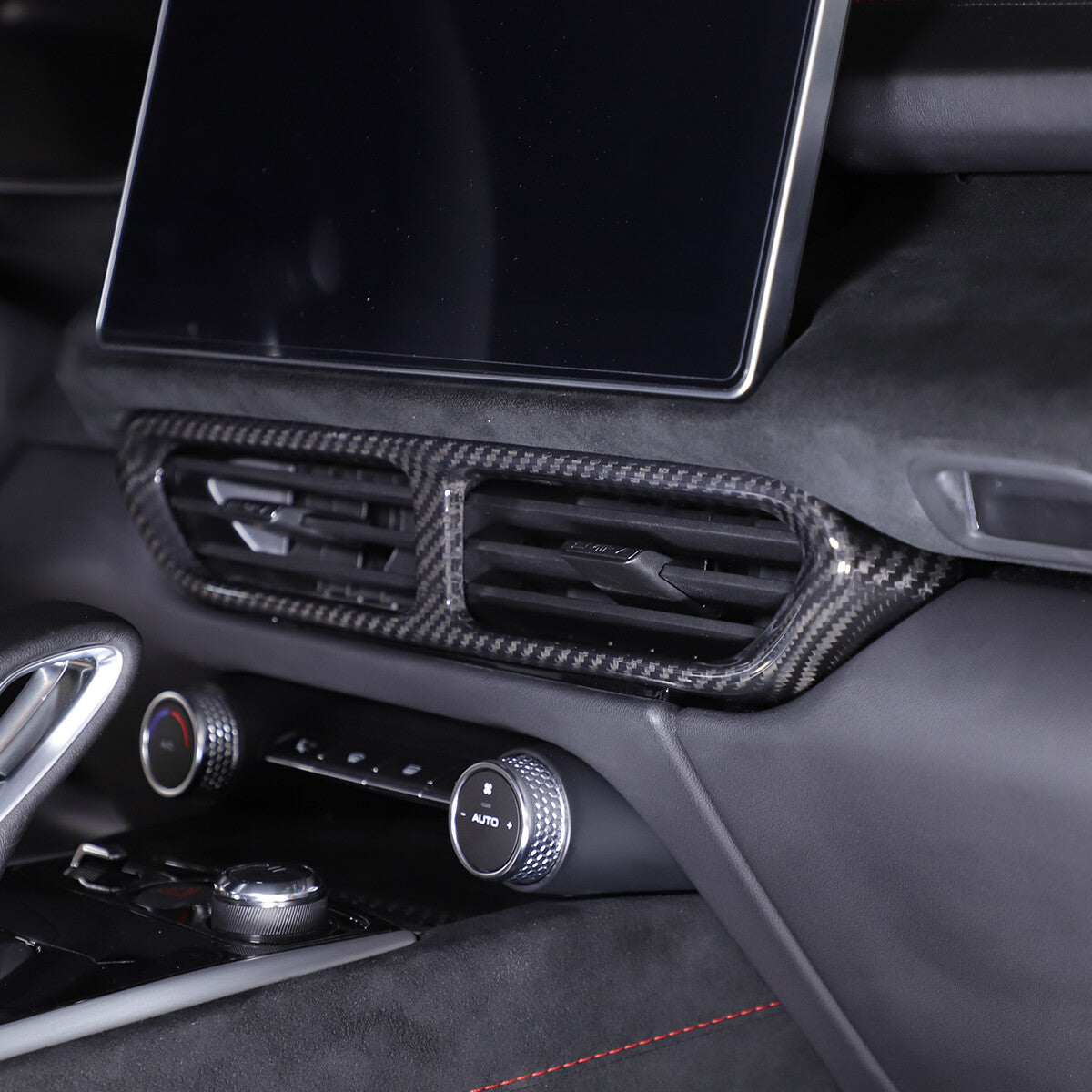 Real Carbon Fiber Center Console Air Vent Panel Trim For Lotus EMIRA 2021-25 6