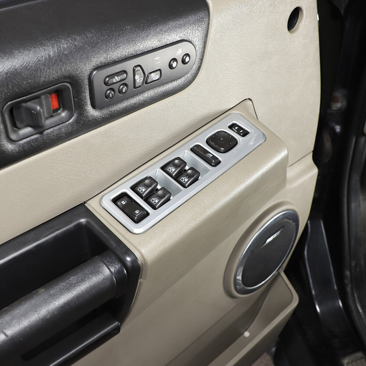 ABS Silver Window Lift Panel Switch Cover Trim For Hummer H2 03-07 10