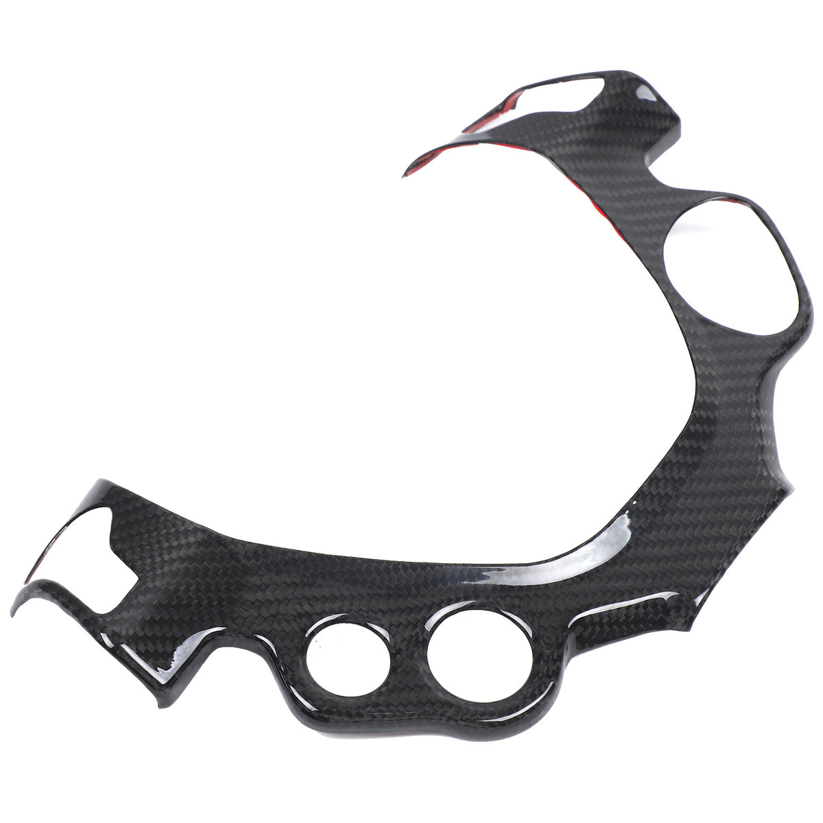 Real Carbon Fiber Steering Wheel Button Frame Trim For Ferrari 458 2011-16 10