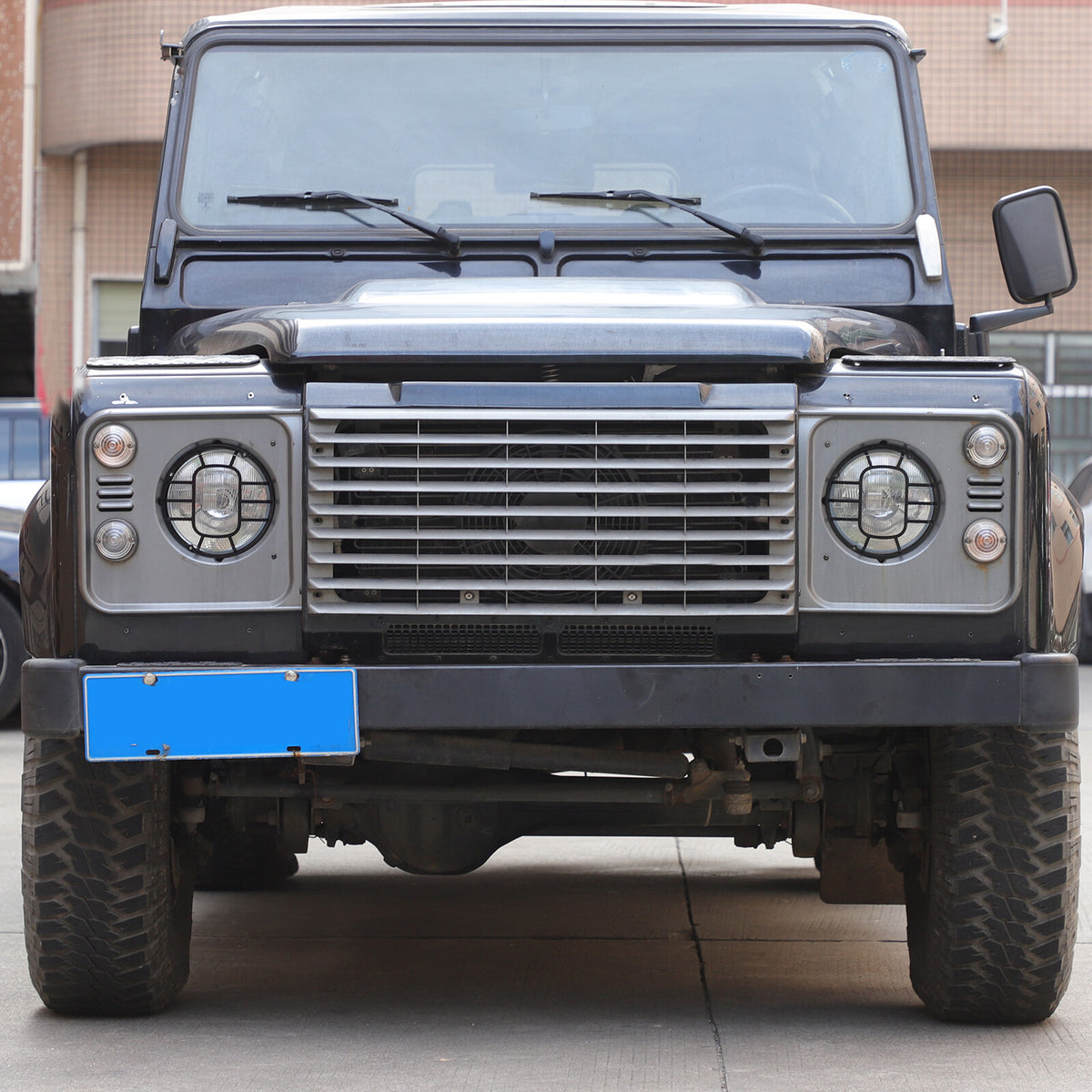 Front Lamp Headlight Cover Guard Net Trim For Land Rover Defender L316 2004-19 5