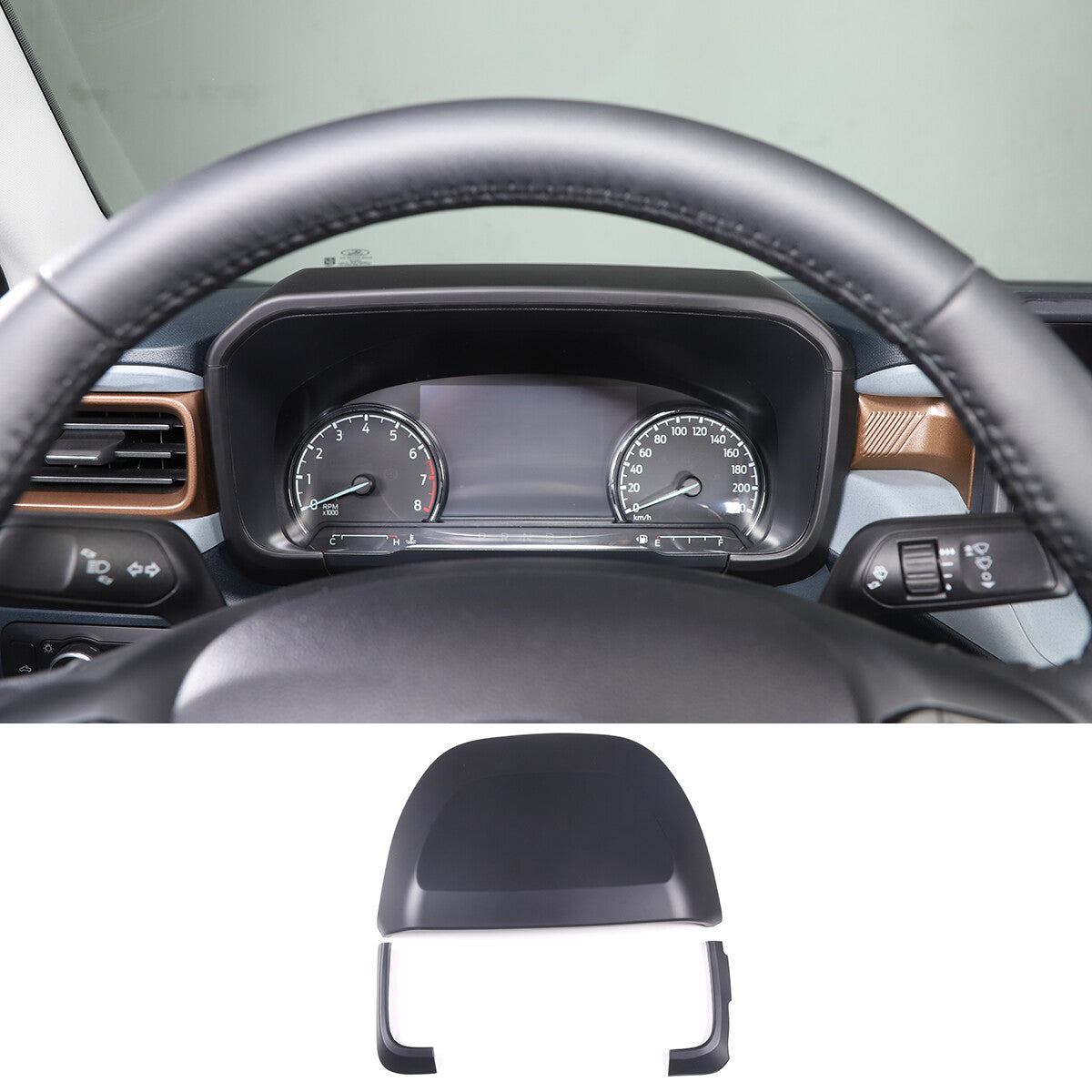 Matte Black Full Interior Set Panel Decor Cover Trim Kit For Ford Maverick 22-24 79