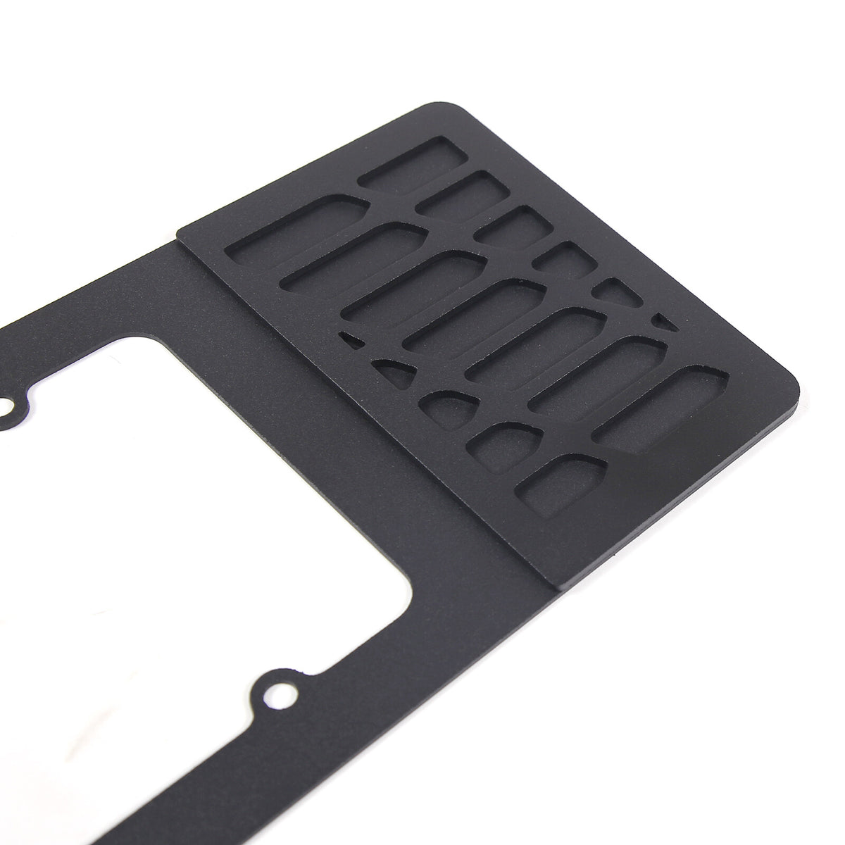 For Corvette C6 2005-13 Rear license plate Black Auminum Alloy filler Frame Trim 11