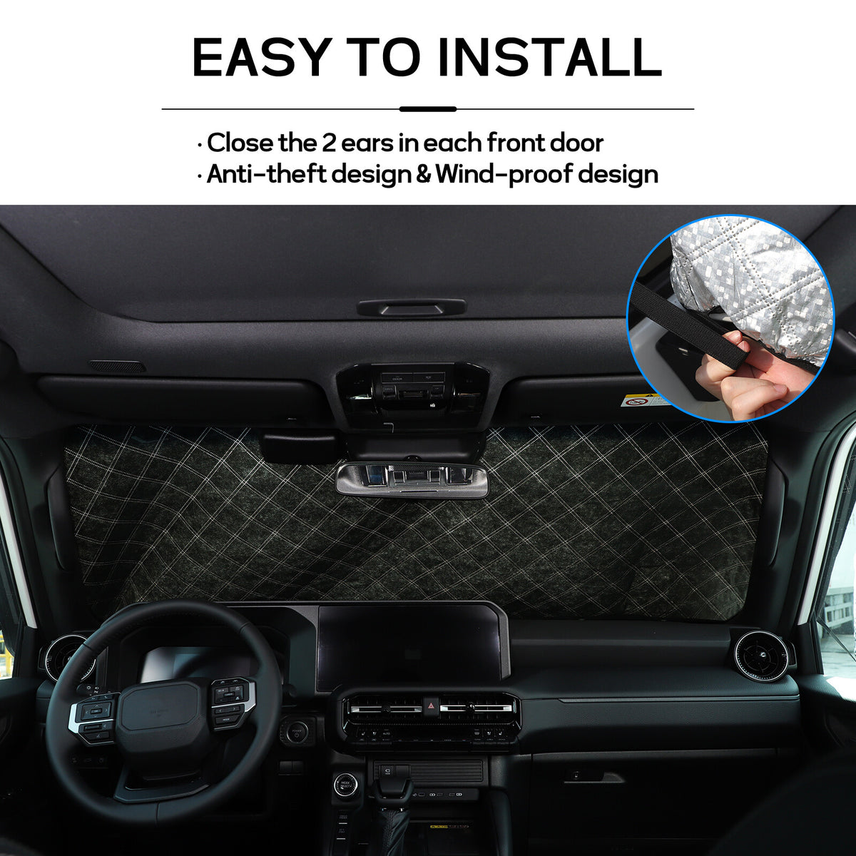 Car Windshield Snow Cover Front Guard For Toyota Land Cruiser LC250 2024 US 21