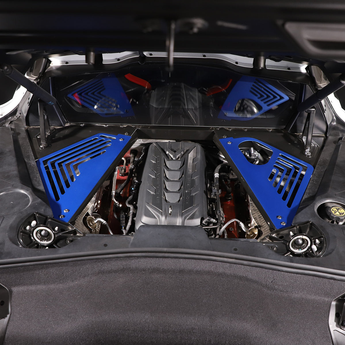 Aluminum Alloy Exterior Hood Engine License Plate Trim For Corvette C8 2020+ US - Variants 21-25 11
