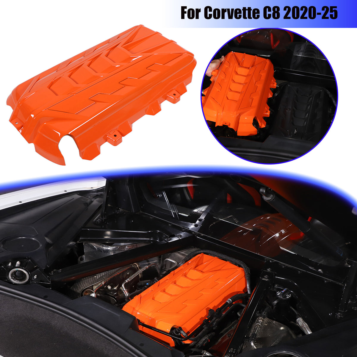 Replace Engine Hood Panel Trim Cover Cap For Corvette C8 Coupe 2020-26 - Variants 1-5 41