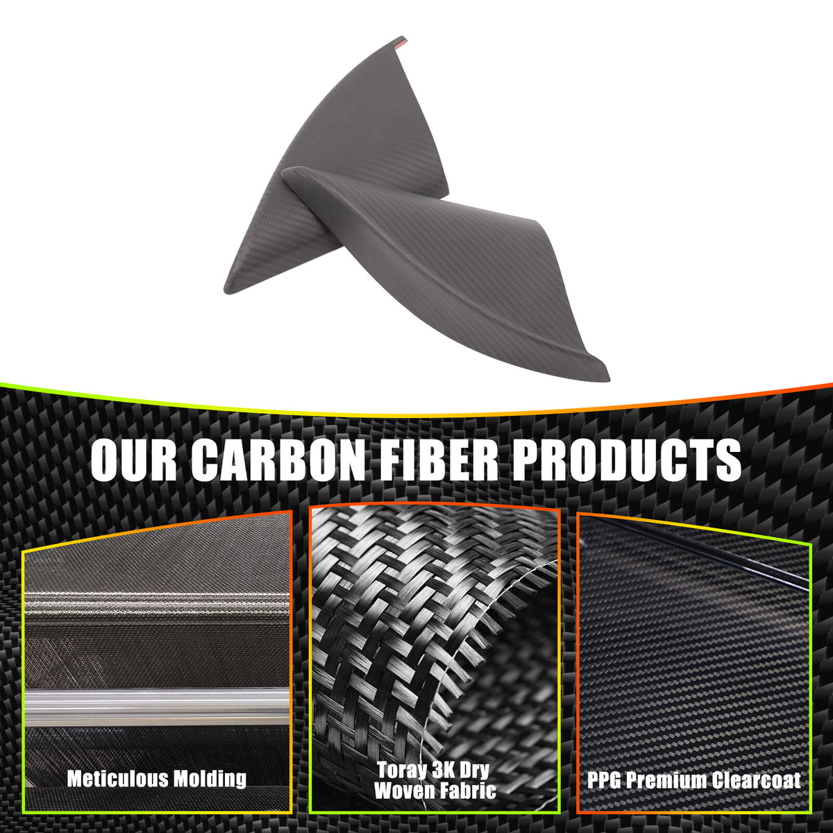 Matte Real Carbon Fiber Inner A-pillar Cover Trim For Lamborghini URUS 2018-2023 2