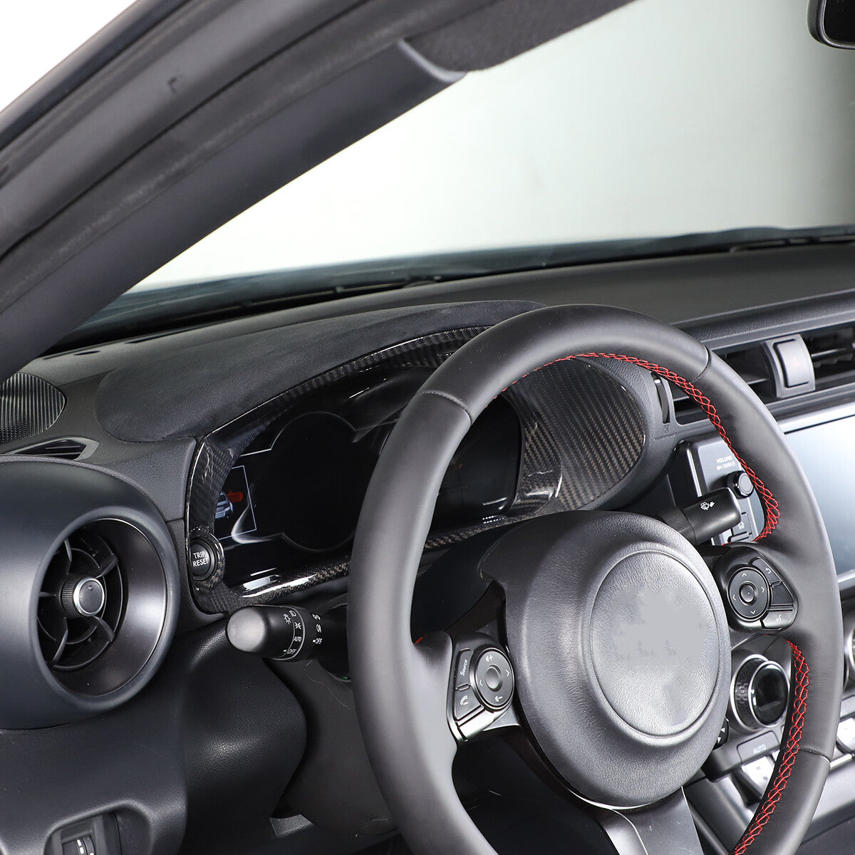 Dry Carbon Fiber Tachometer Frame Cover Trim Fit For GR86 ZD8 BRZ STI 2022-2023 6