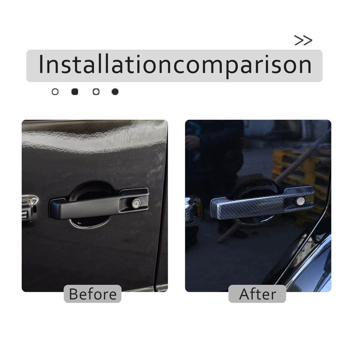 Carbon Fiber For Benz G Class W463 G350 G400 G500 2019+ Door Handle Cover 8