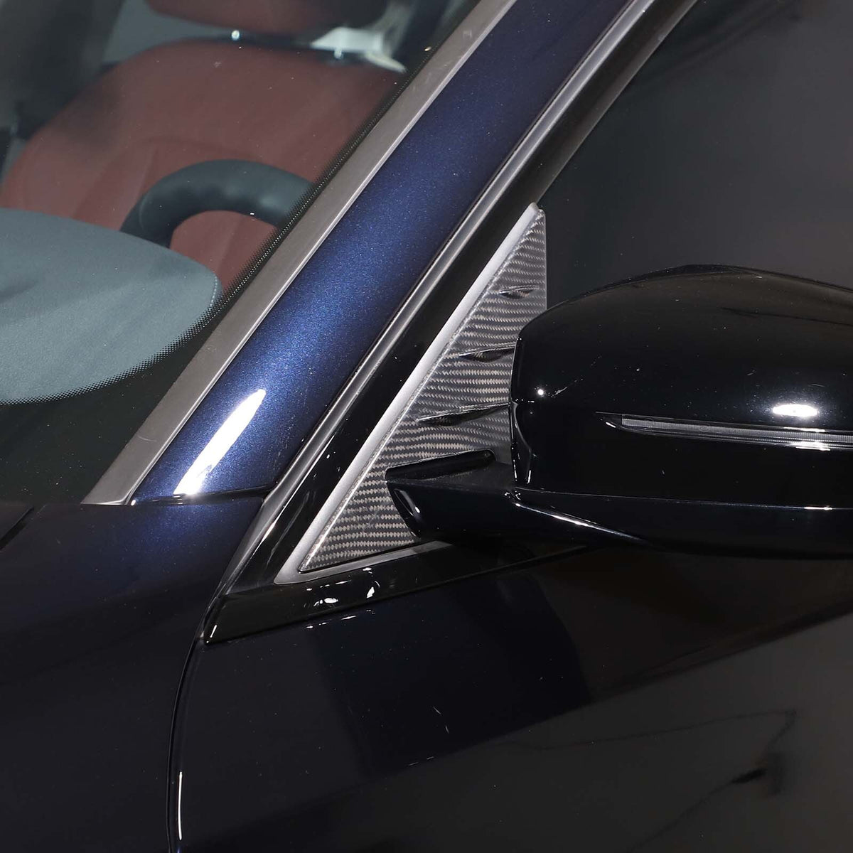 Real Carbon fiber anti-wind buffeting deflector For BMW 3 Series G20 G28 2020-23 5