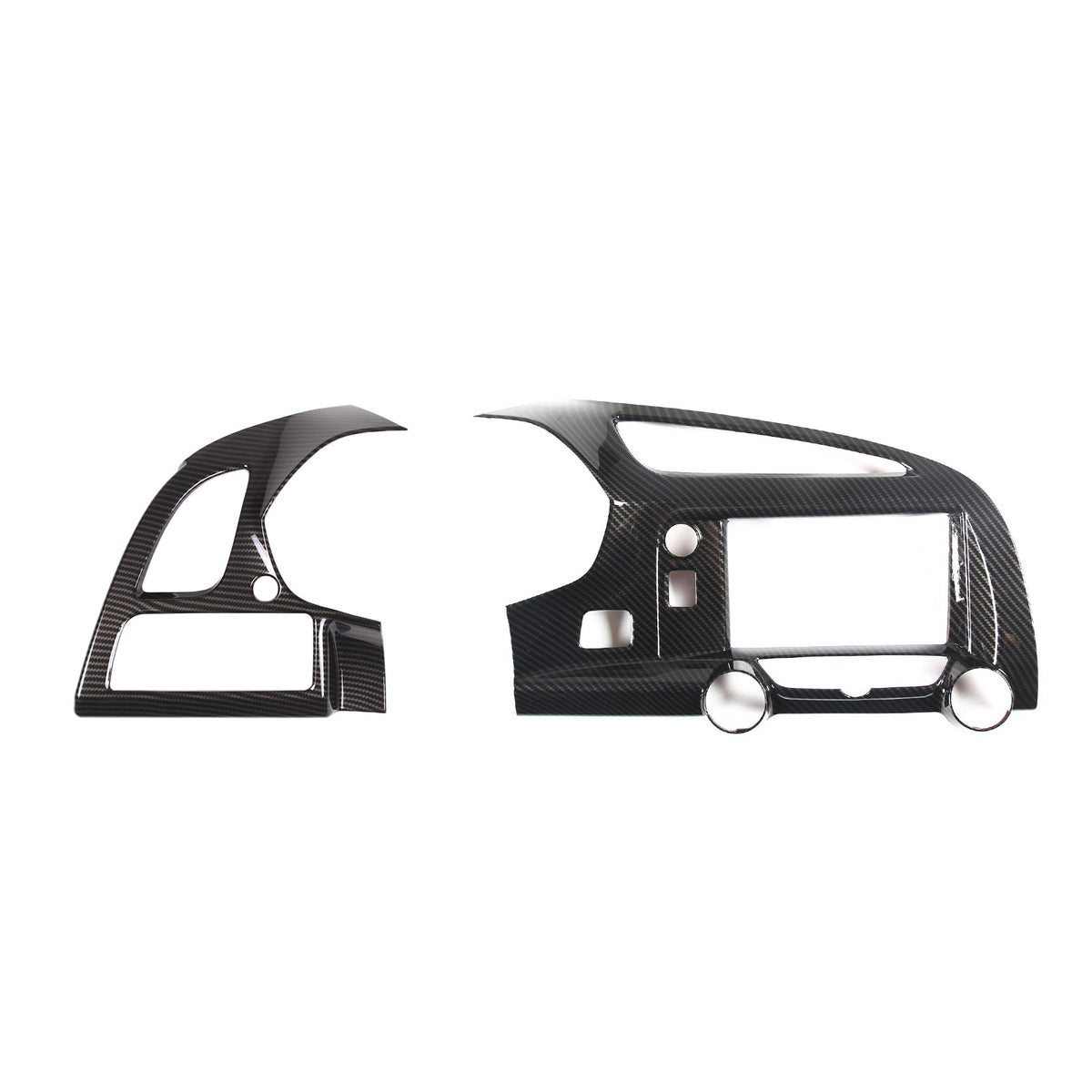 ABS Carbon Center Dashboard AC Air Vent Cover Trim Set For Corvette C7 14-19 US 4