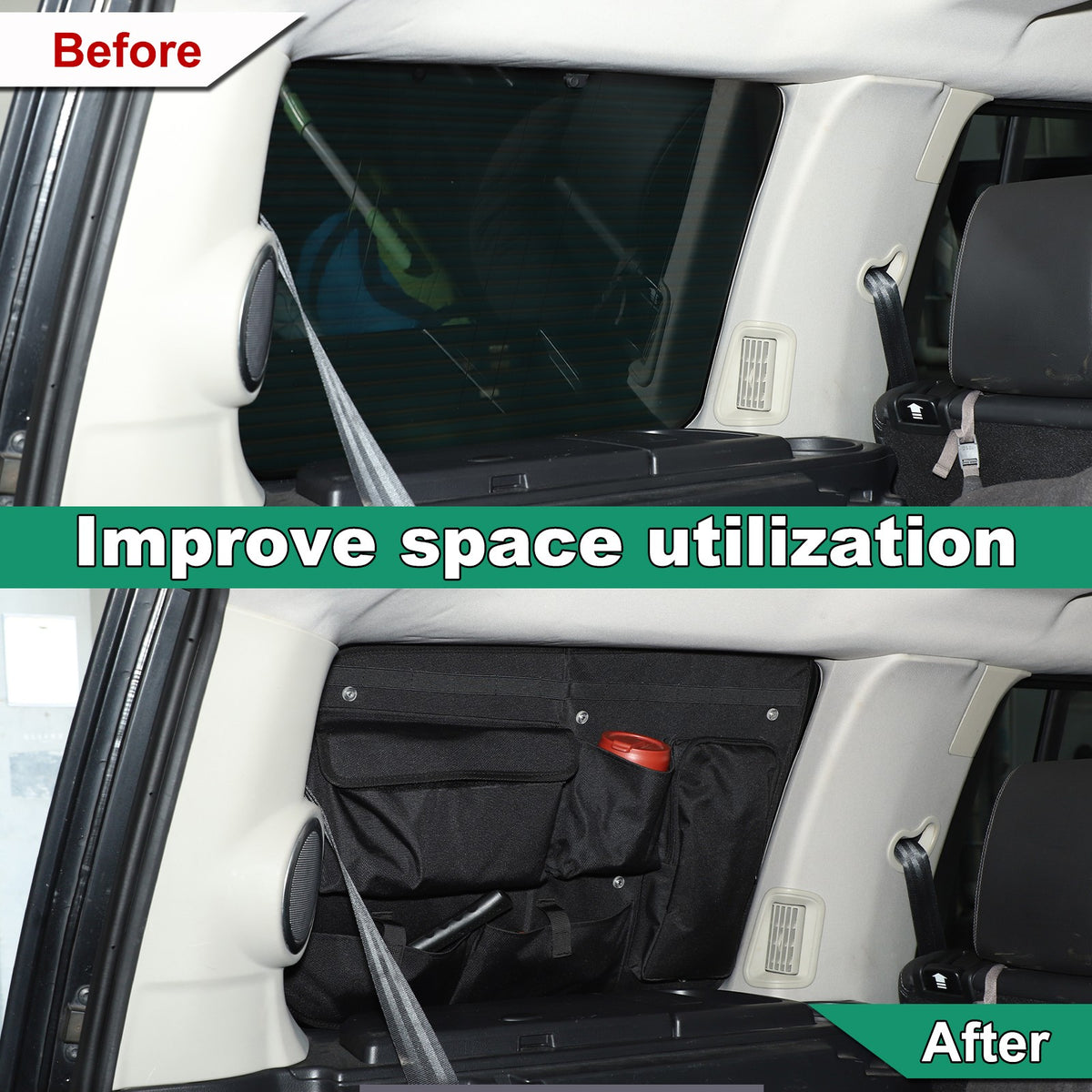 Left Side Cargo Storage Hanging Bag For Land Rover Discovery 4 L319 2010-2016 5