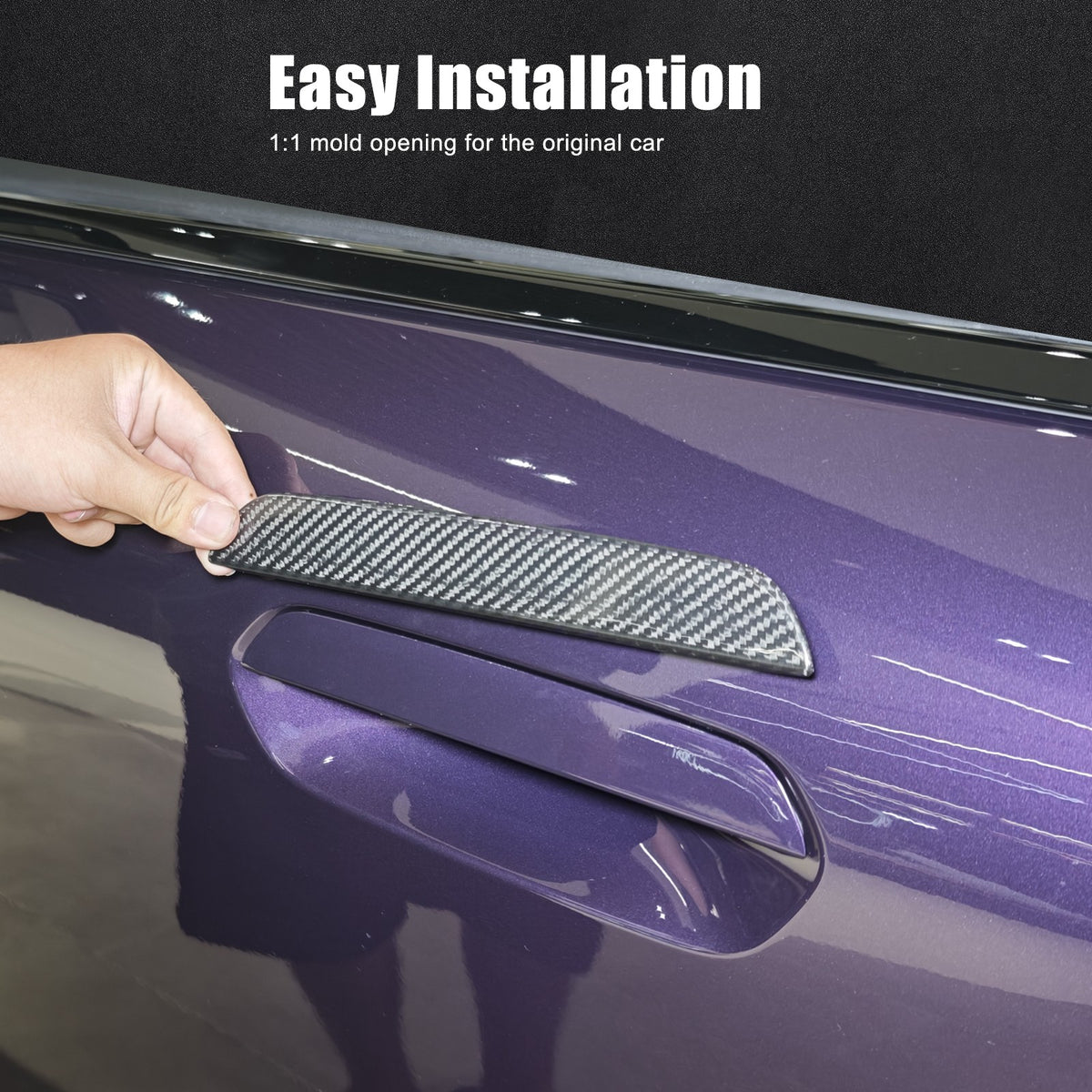Real Carbon Fiber Exterior Door Handle Trim For BMW 2 Series Coupe G42 2022+ 22