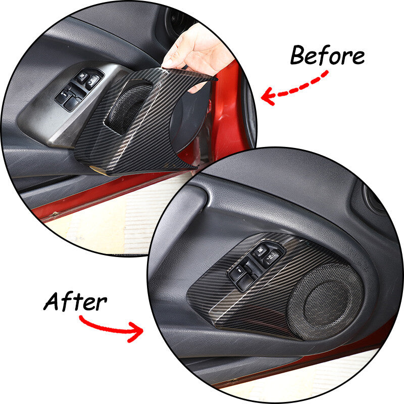 6pcs Carbon fiber ABS Interior Center Trim Cover For Mitsubishi ECLIPSE 2006-11 17