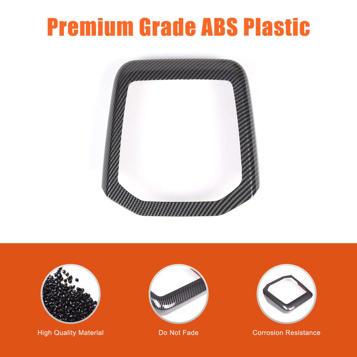 ABS Carbon Fiber Center Gear Shift Panel trim Cover for BMW 7 Serie G70 i7 2023 15