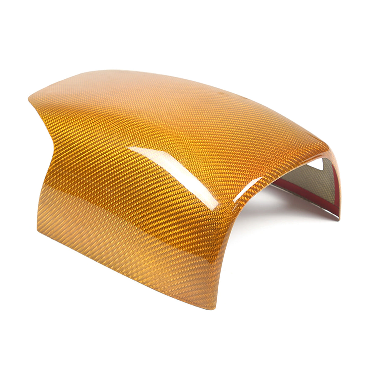 Yellow Carbon fiber Steering Wheel Lower Base Cover For Corvette C8 Z06 20-26 7