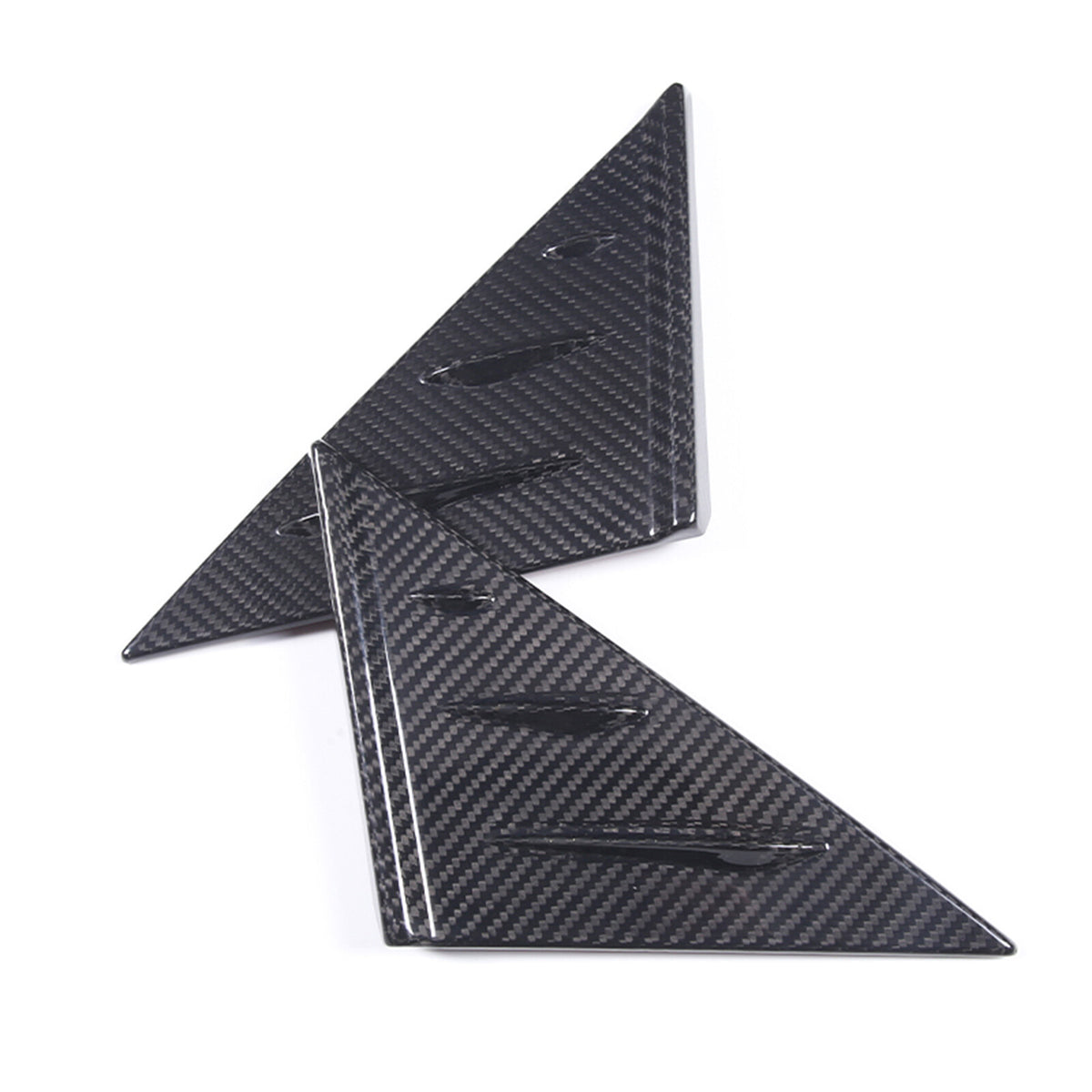Real Carbon Window Triangle Cover Trim For Corvette C8 Stingray Z06 Z51 Exterior 11