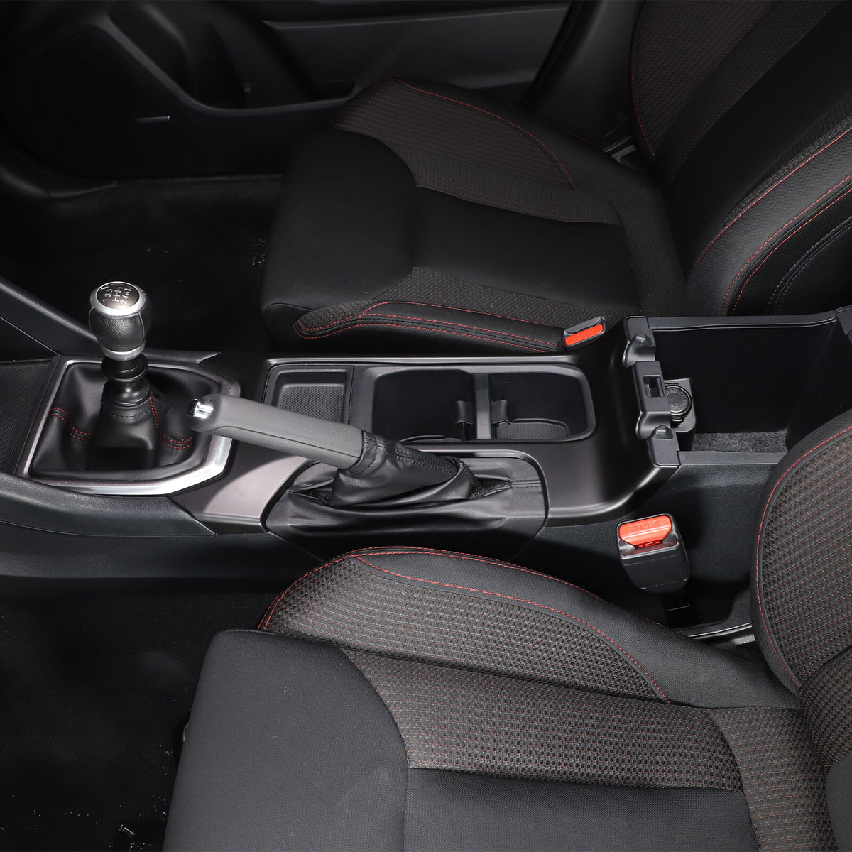 Matte Black Center Console Gear Shift Cup Holder Trim for Subaru WRX VB MT 22-24 7