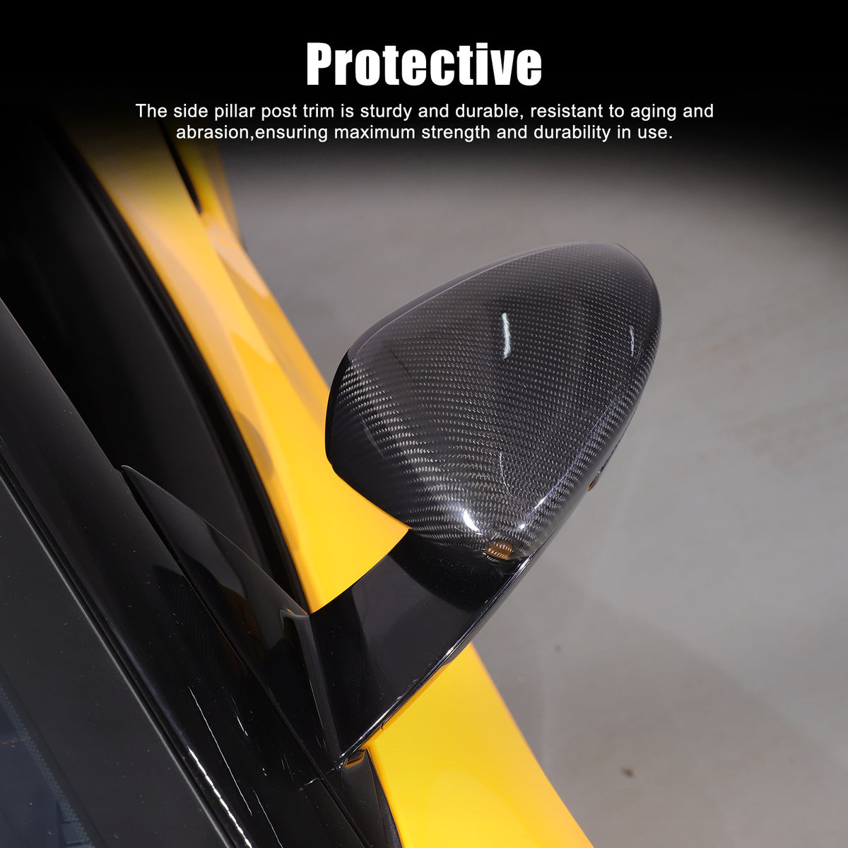 Real Carbon fiber Side Rear Mirror Cover Caps For Lotus EMIRA 2021-25 5