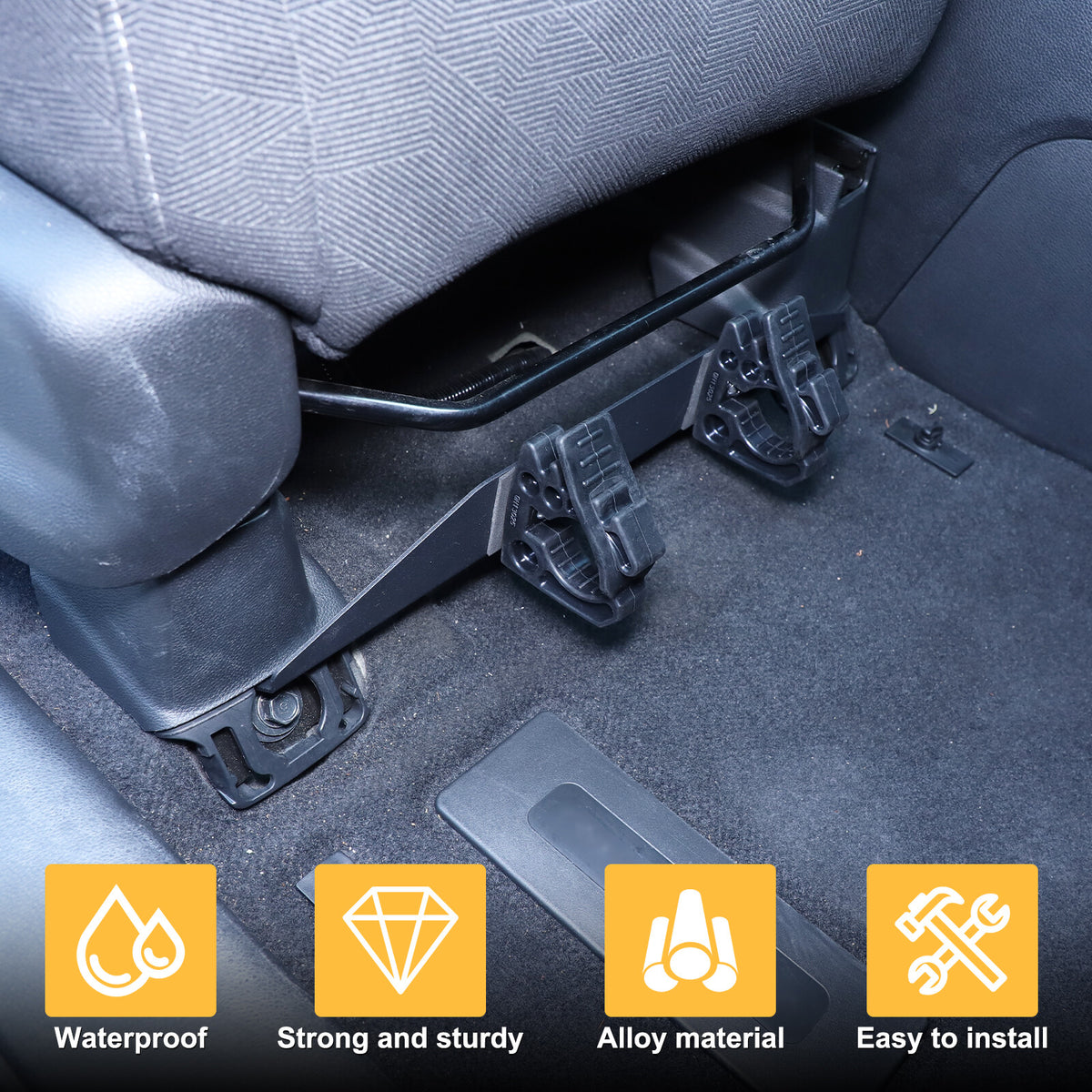 Under Seat Flashlight Holder Bracket Mount For Honda Pilot 2015-2022 11