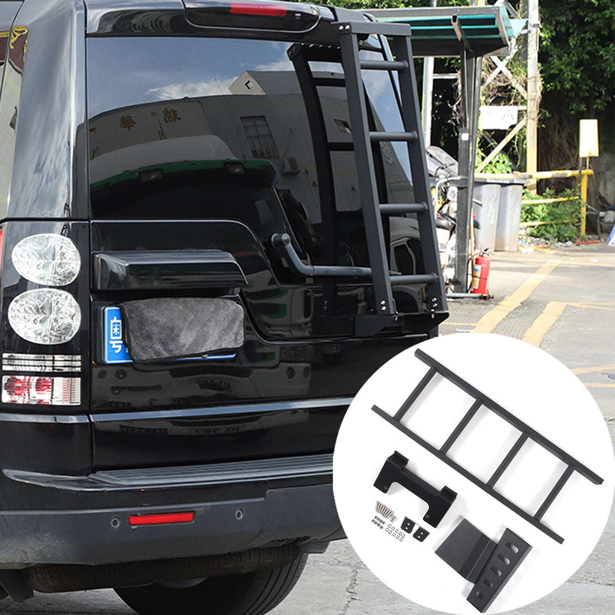 Side Roof Rack Side Access Ladder For Land Rover Discovery 3/4 LR3 LR4 2004-2016 3