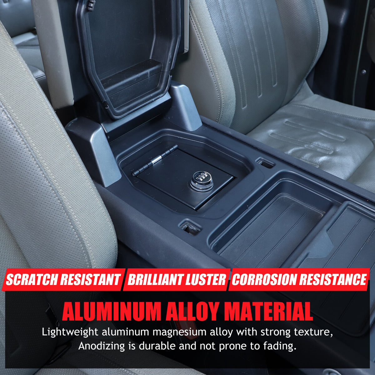Center Console Safe GUN Storage Lock Box W/ TRAY For LR Defender L663 2020-24 US 19