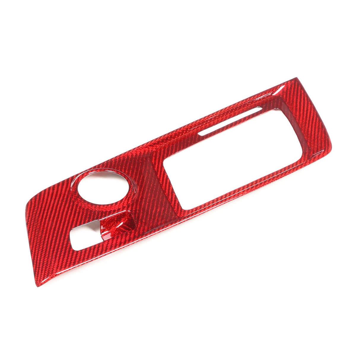 Red Real Carbon Fiber Gear Shift Trim Cover For Corvette C7 2014-2019 18