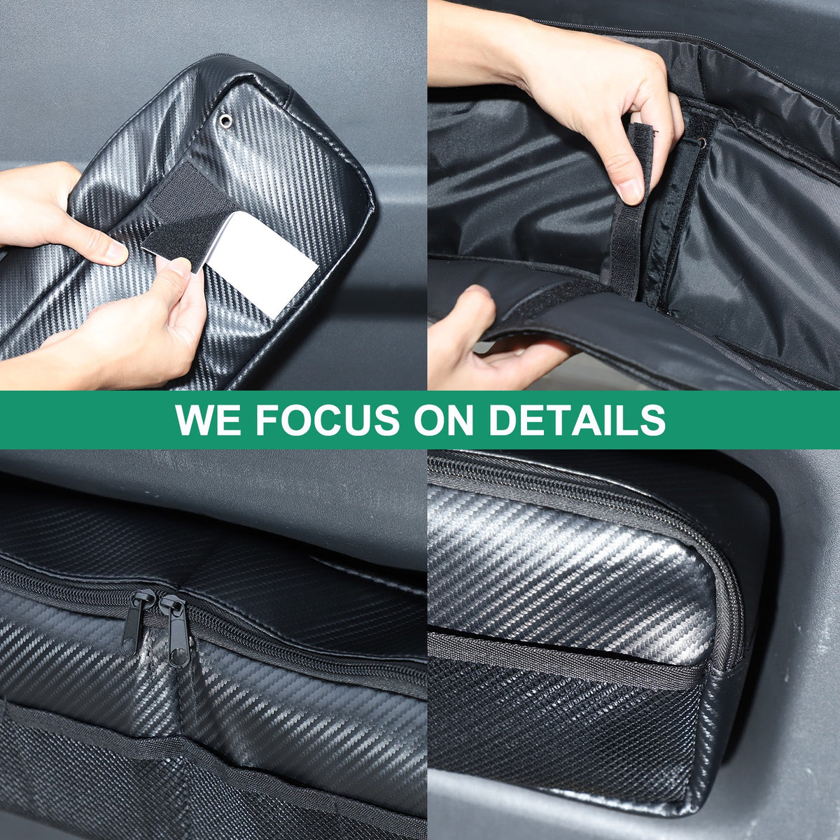 Carbon Fiber ABS Tailgate Trunk Storage Bag Tray For Toyota FJ Cruiser 07-21 US 11