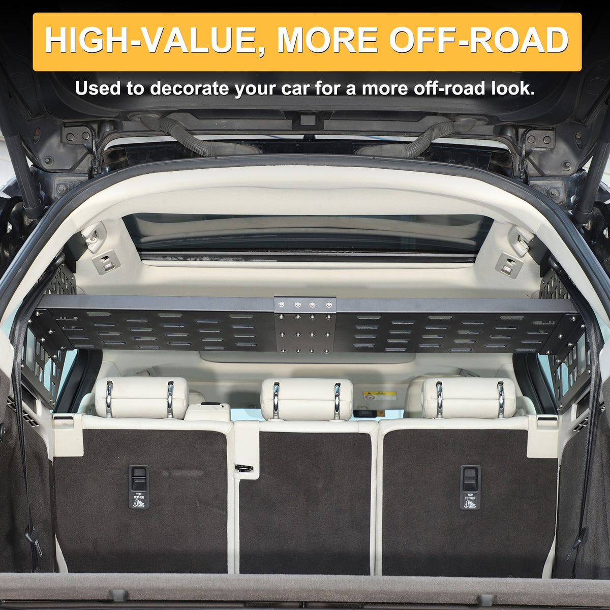 Trunk Side Storage Layered Rack Molle Panel For Land Rover Discovery 5 L462 17+ 18