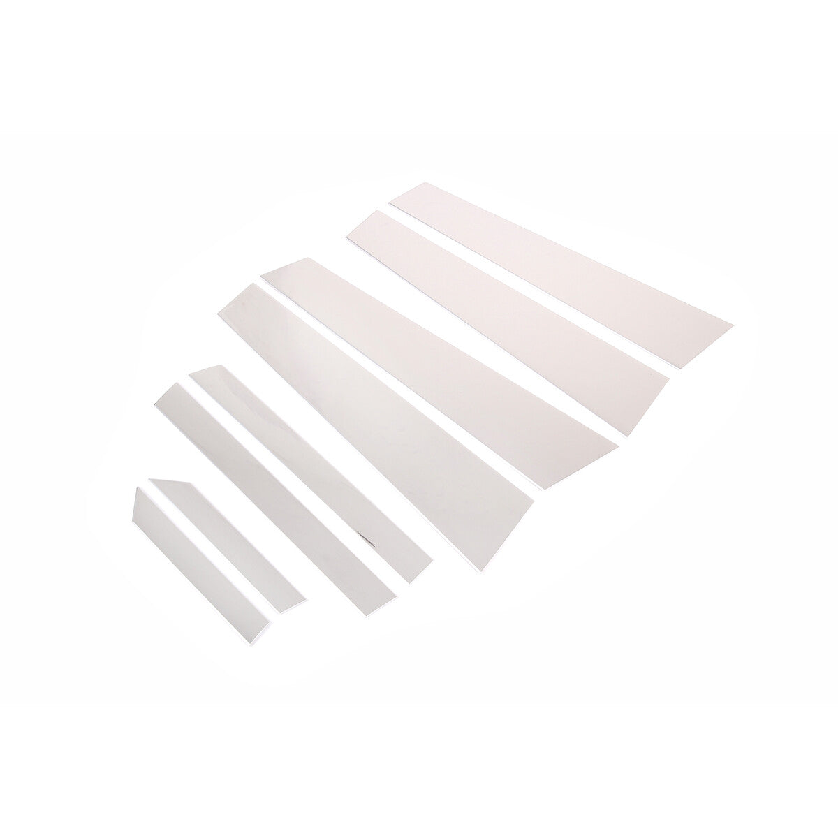 Silver Pillar Posts Cover Door Trim Window Decal For Bentley Flying Spur 13-19 5