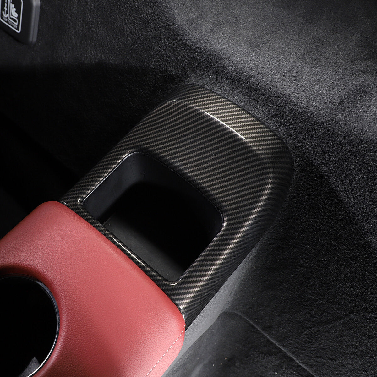 ABS Carbon Rear storage compartment box cover trim For Toyota GR Supra 19-24 US 6