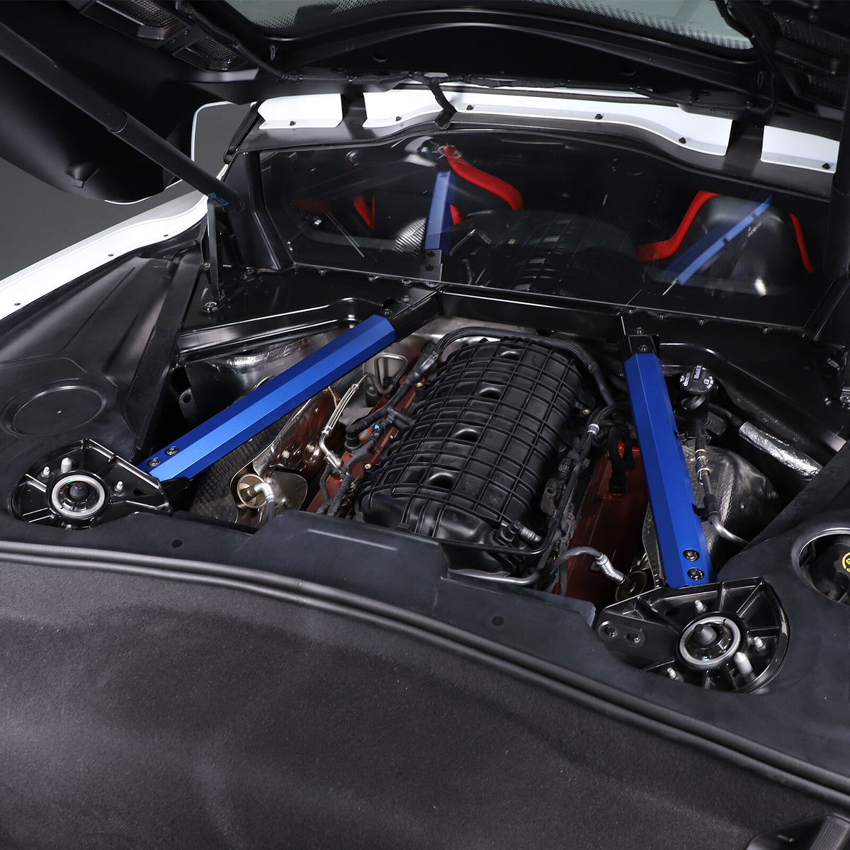 Blue Engine Bay Inner Crossmember Panel Trim Cover For CORVETTE C8 Coupe 20-26 6