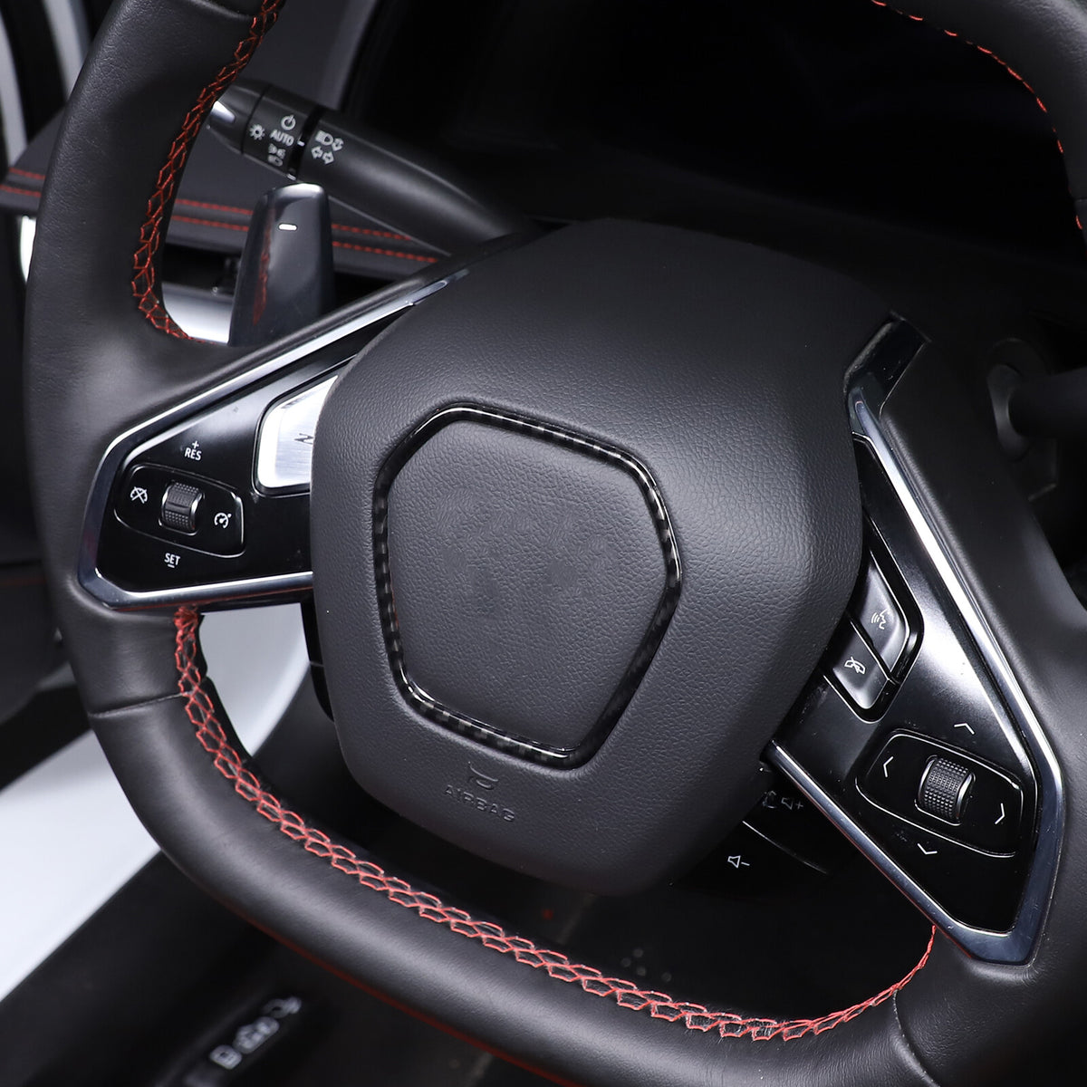 Carbon Fiber ABS Interior Full Decor Cover Trim Kit For Corvette C8 2020-2025 - Styles 41-45 29