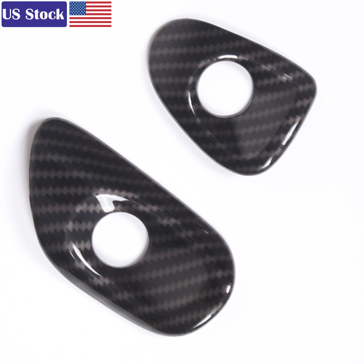 Carbon Fiber ABS Door Window Lift Button Trim Frame Set For Corvette C6 05-13 US 16