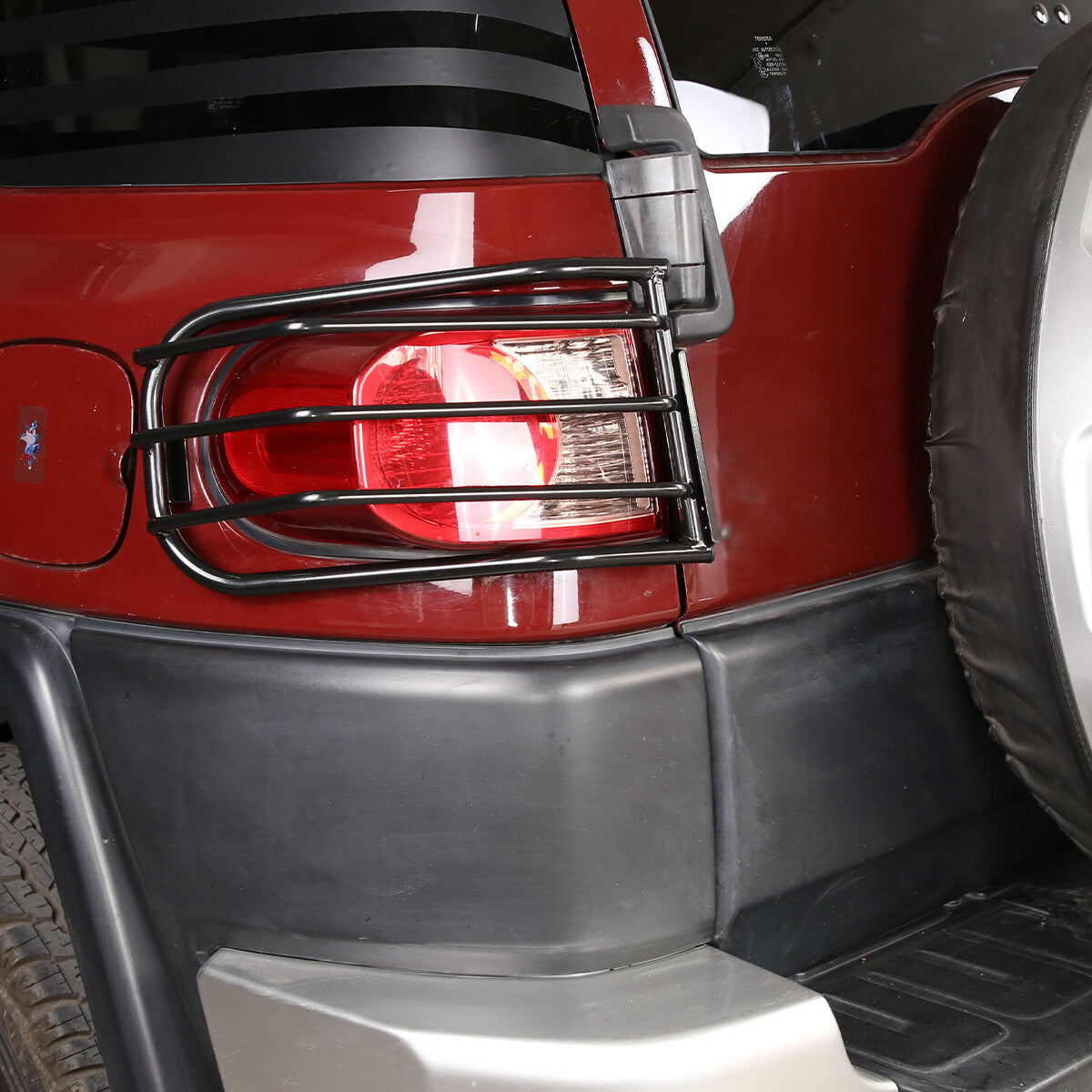 Tail Rear Light Guards Cover Protector for 2007-2021 Toyota FJ Cruiser Black 9