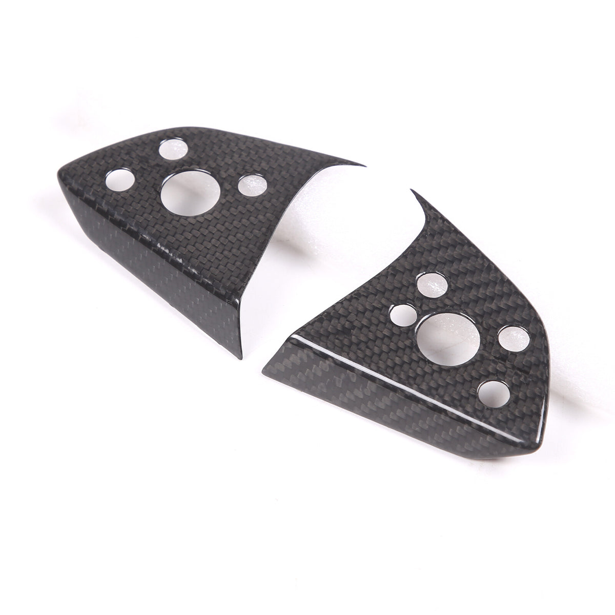 Real Dry Carbon Fiber Center Console Interior Trim Cover For Tesla Model 3 2023+ 70