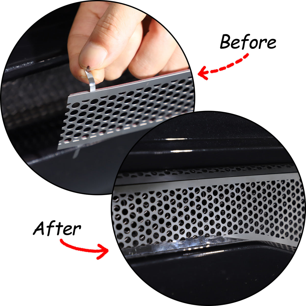 Stainless Steel Silver Rear Bumper Air Vent Cover Trim For Corvette C8 20-25 US 3