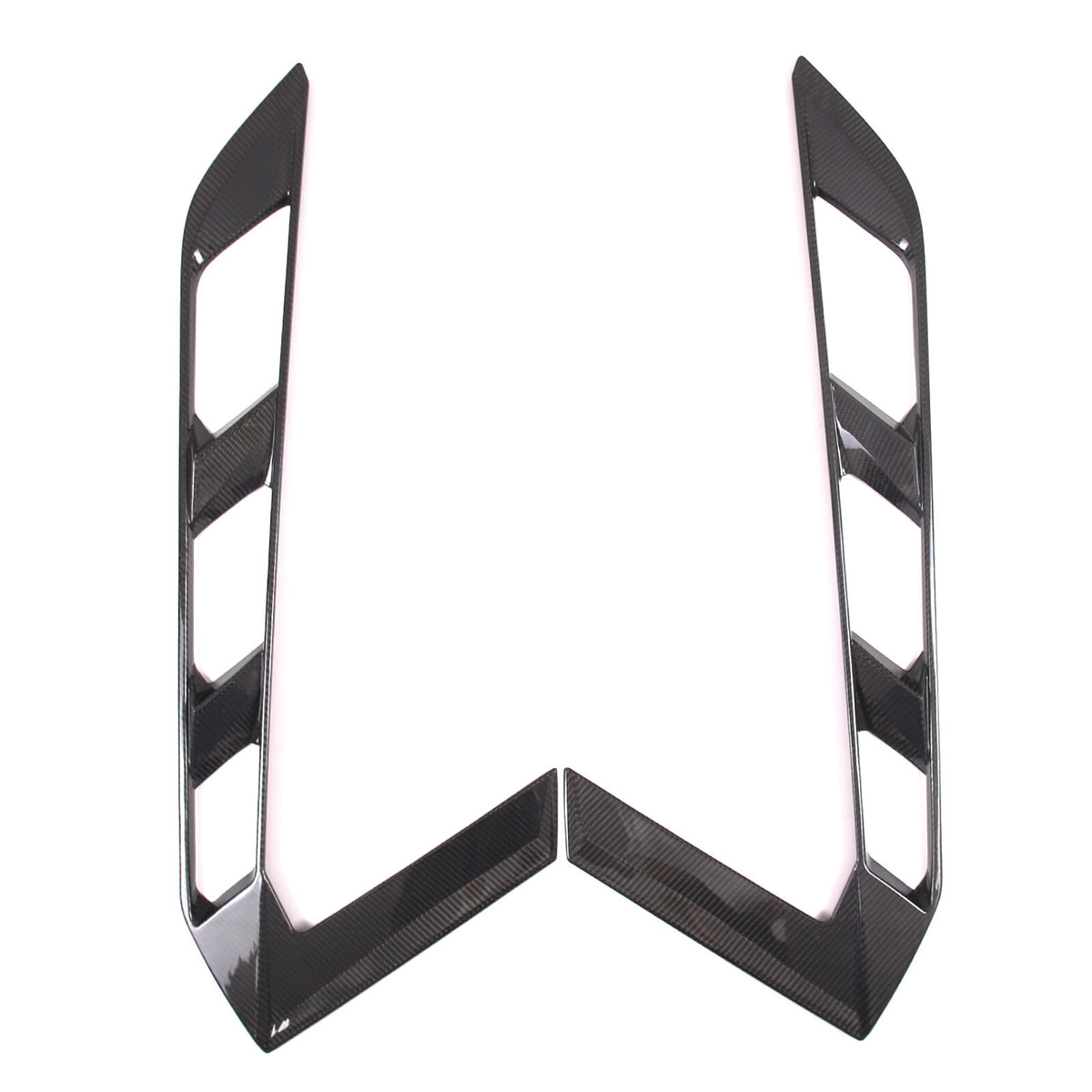 For 20-Up Corvette C8 Coupe Real Dry CARBON FIBER Rear Hatch Vent Cover Trim Kit 13