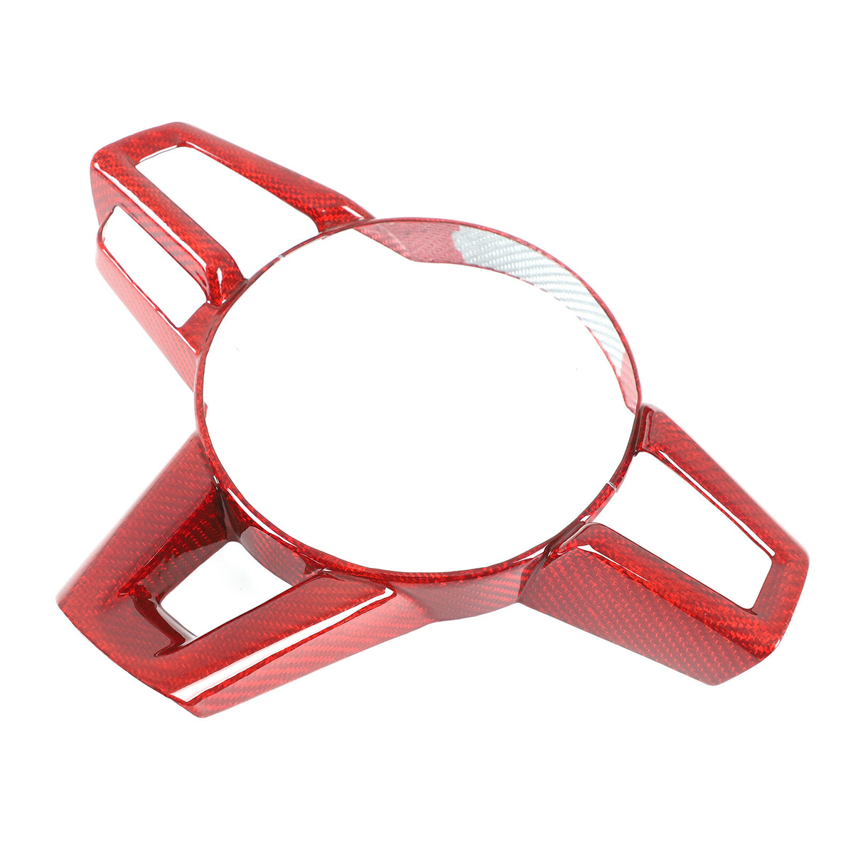 Red Real Carbon Fiber Steering Wheel Button Trim For Mazda MX-5 Miata 2016-2025 10