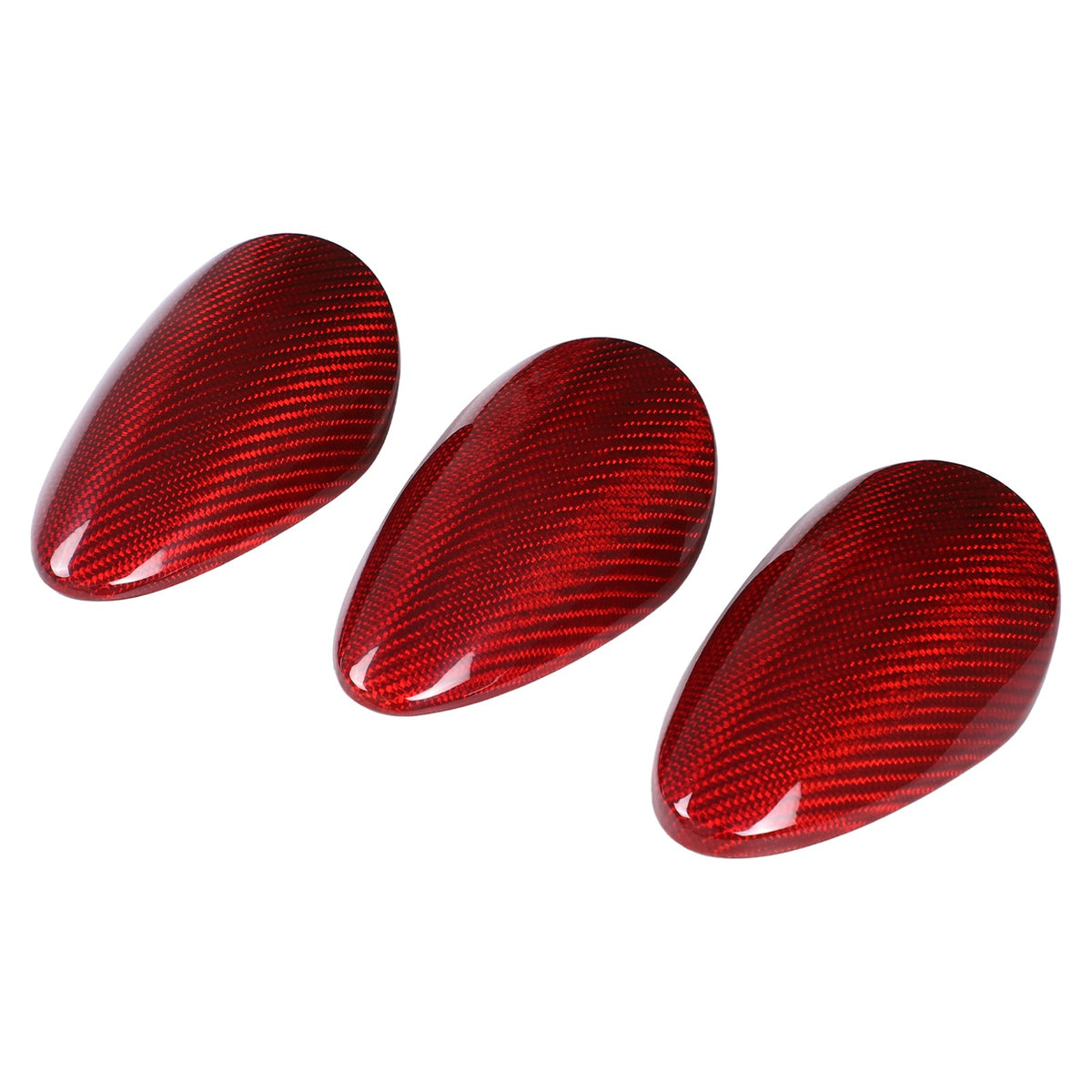 Red Real Carbon Fiber Triple Gauge Bezel Trim Cover For Nissan 370Z 2009-20 10