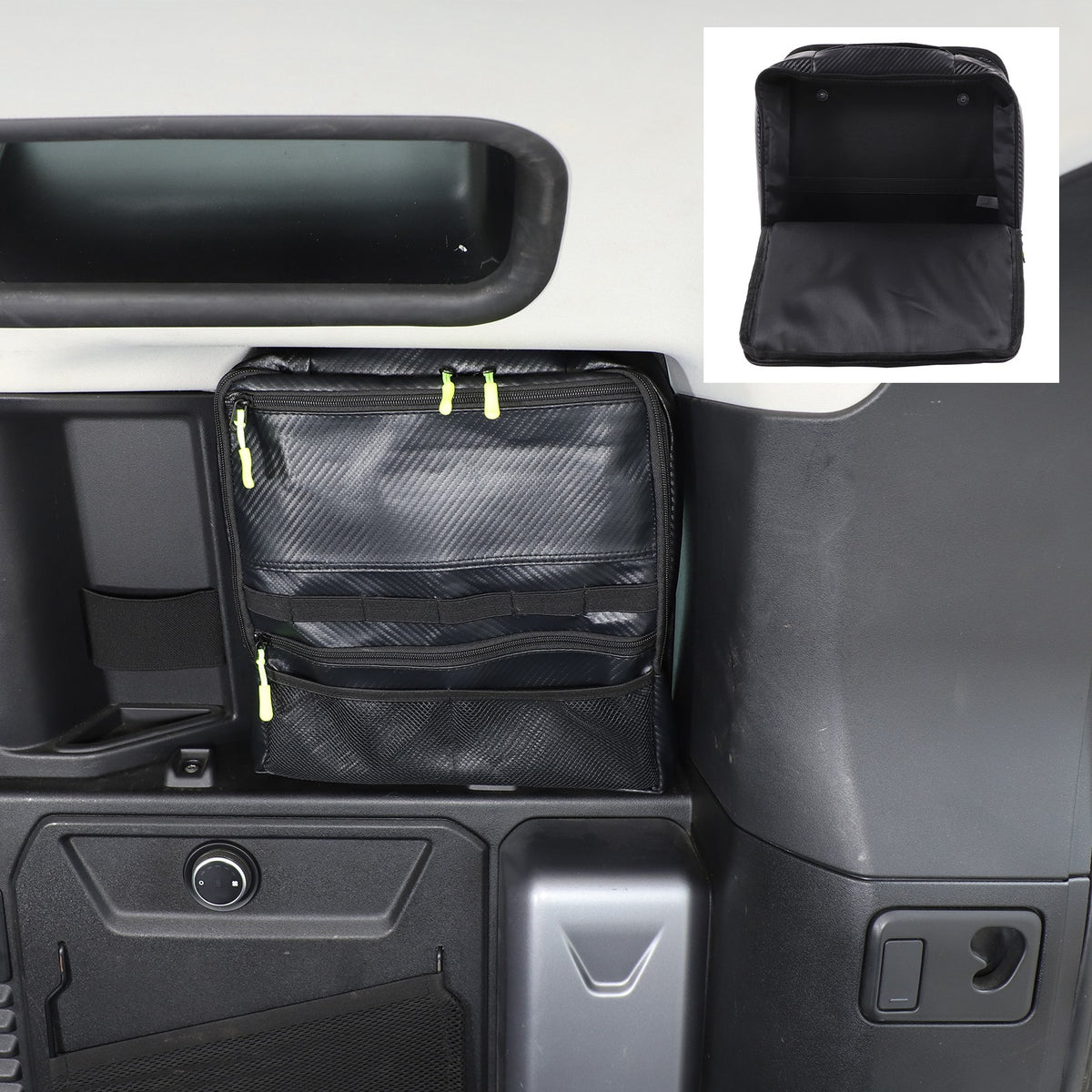 Carbon Fiber Pattern Trunk Right Side Window Bag For LR Defender 110 L663 2020+ 2