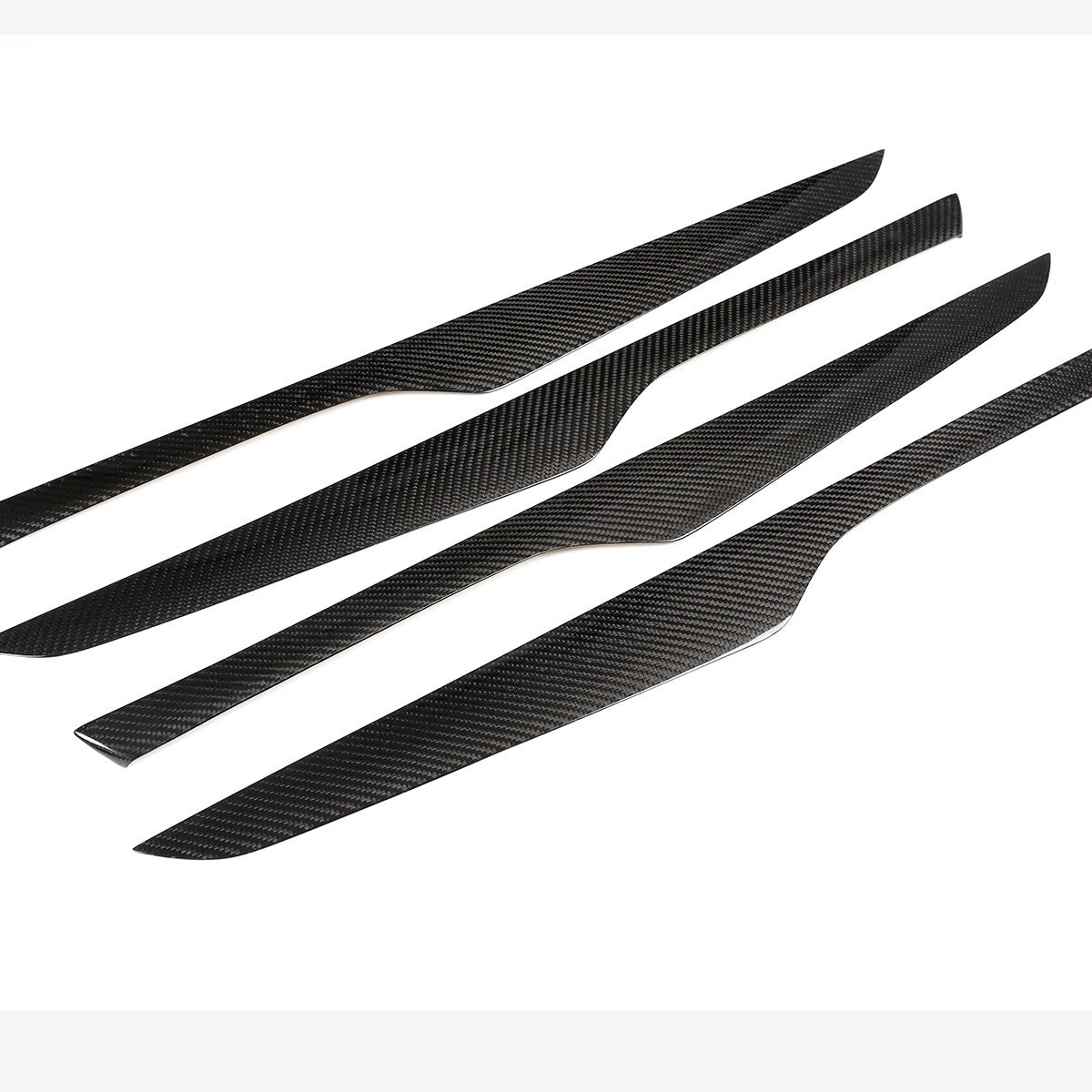 Real Carbon Fiber Interior Door Panel Decor Trim For BMW X5 F15 2014-2018 11