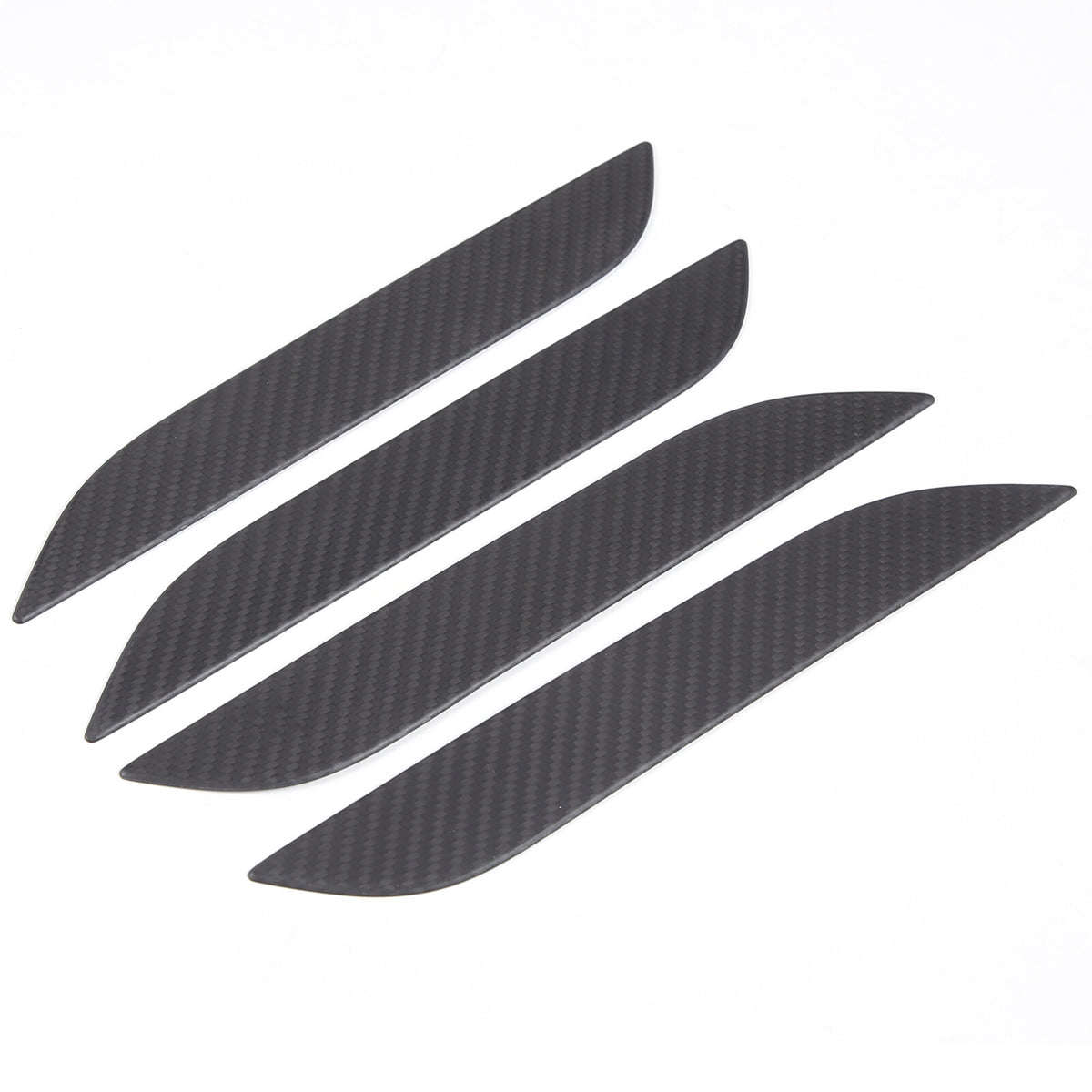 Matte Real Carbon Fiber Side Door Handle Covers For Tesla Model S Plaid 2014+ US 19