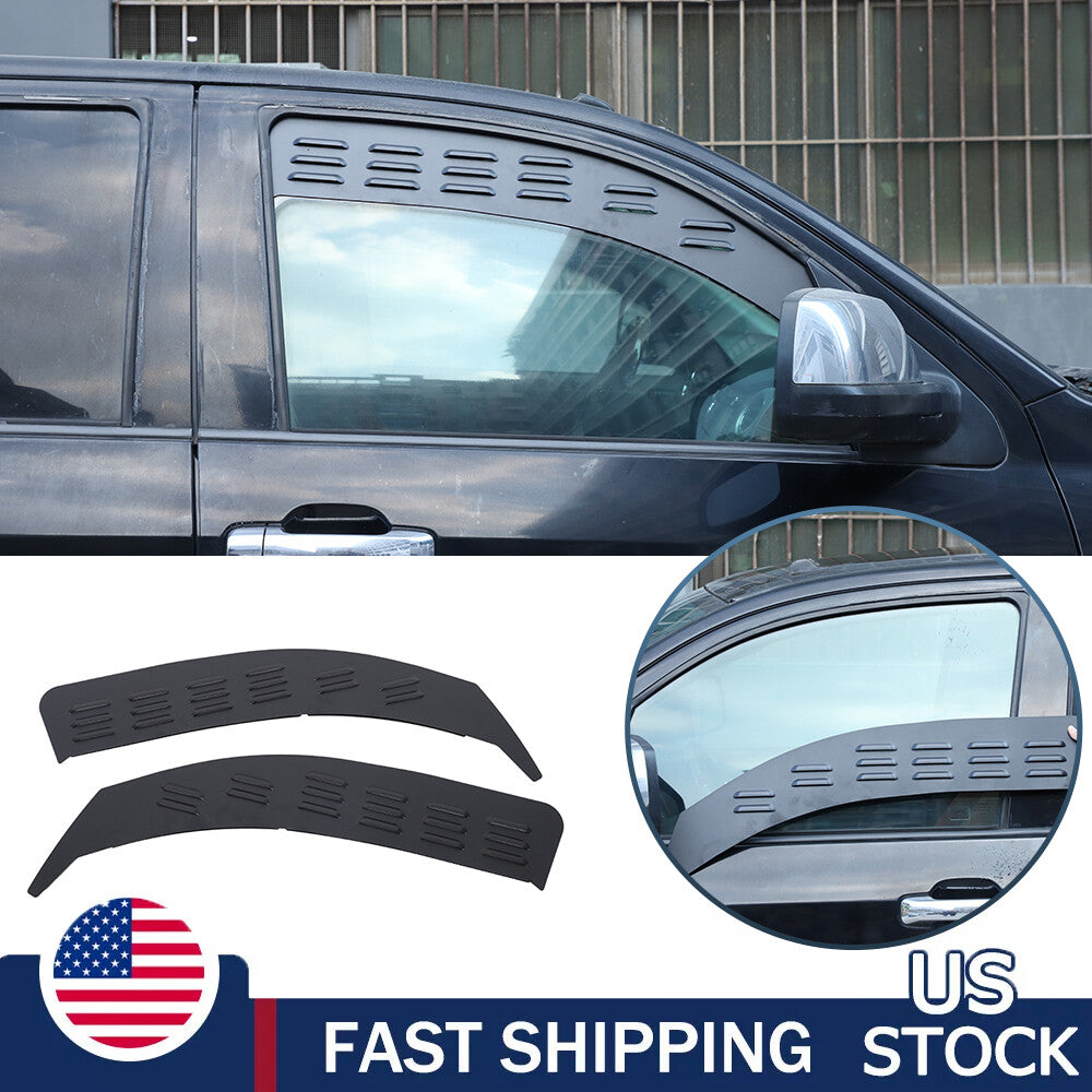 Black Alloy Front Window Louver Shutter Cover Trim For Toyota Tundra 2014-21 US 1