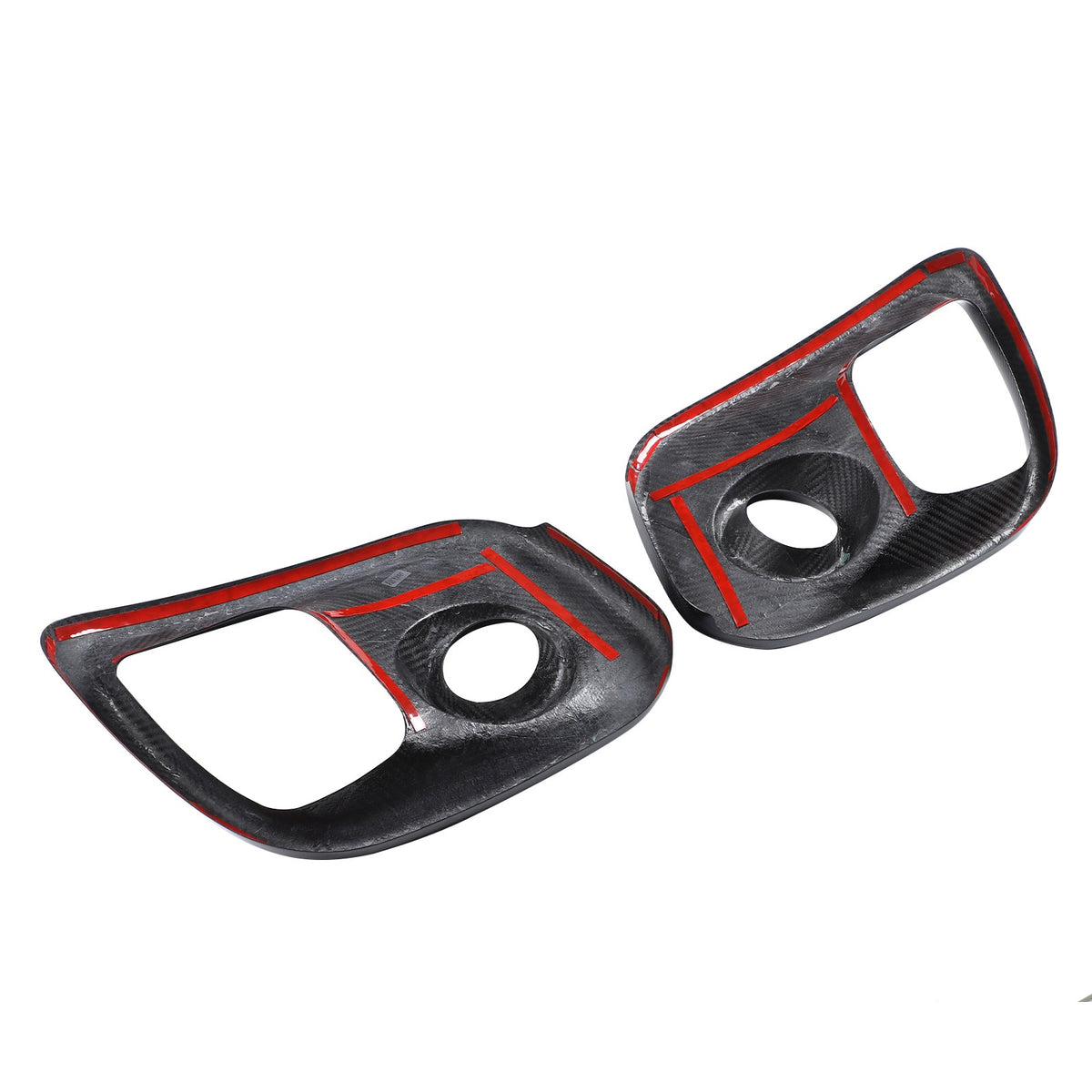 Real Carbon Fiber Front Fog Light Cover Trim For Fiat 500 Abarth 312 2017+ 9