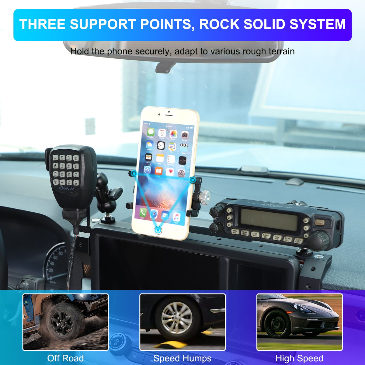 Off-Road Navigation Screen Rear Expansion Platform For Ford Maverick 2022+ 18