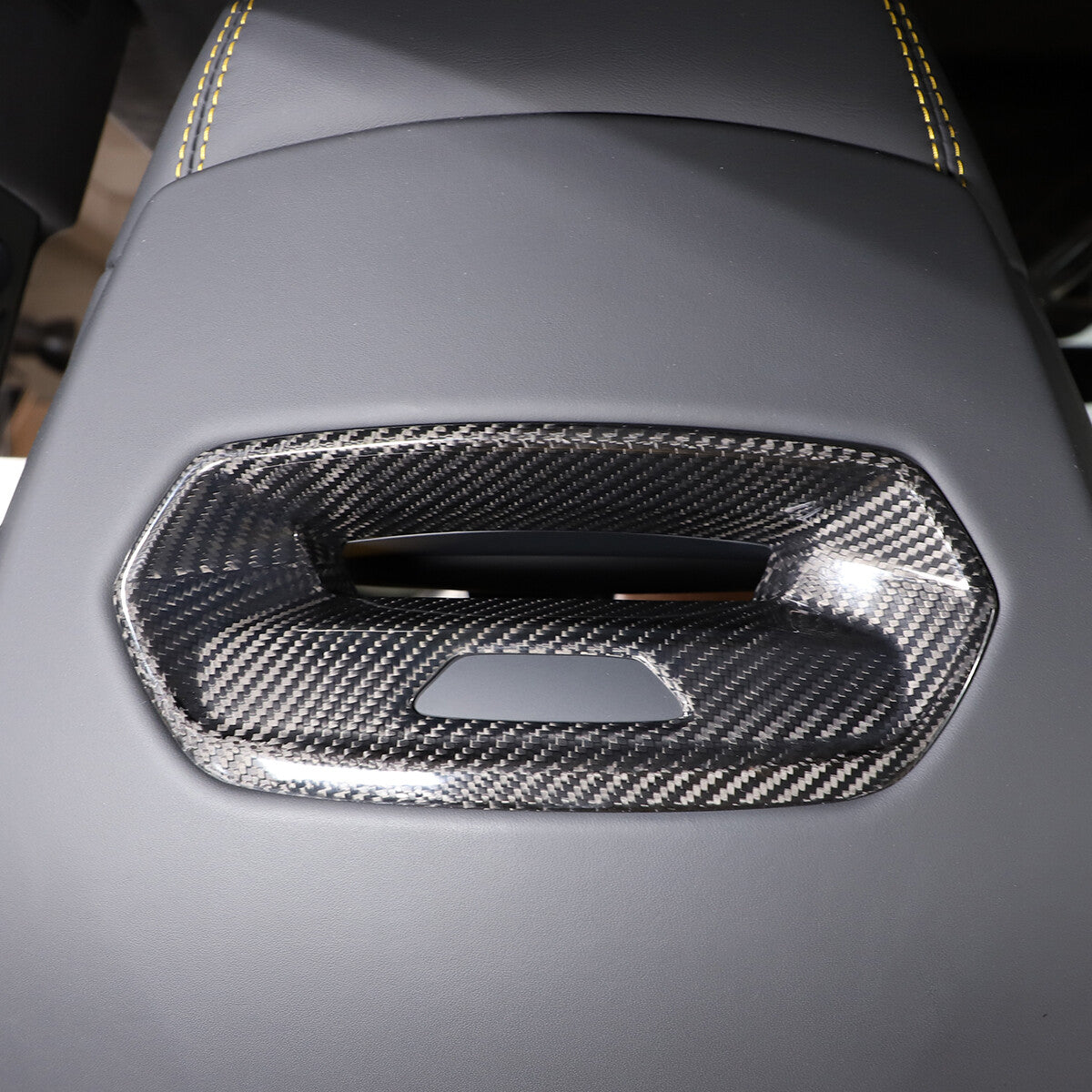 Carbon fiber Seat Headrest Back Hook Cover Trim For Lamborghini URUS 2018-23 3
