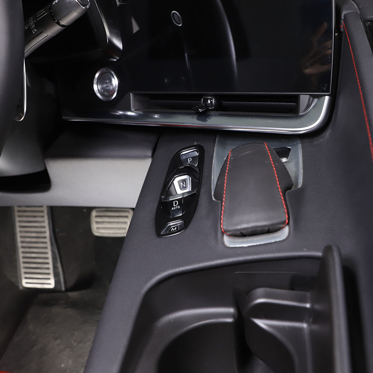 Matte Black ABS Full Interior Set Cover Trim Kit For Corvette C8 2020-25 - Styles 6-10 16