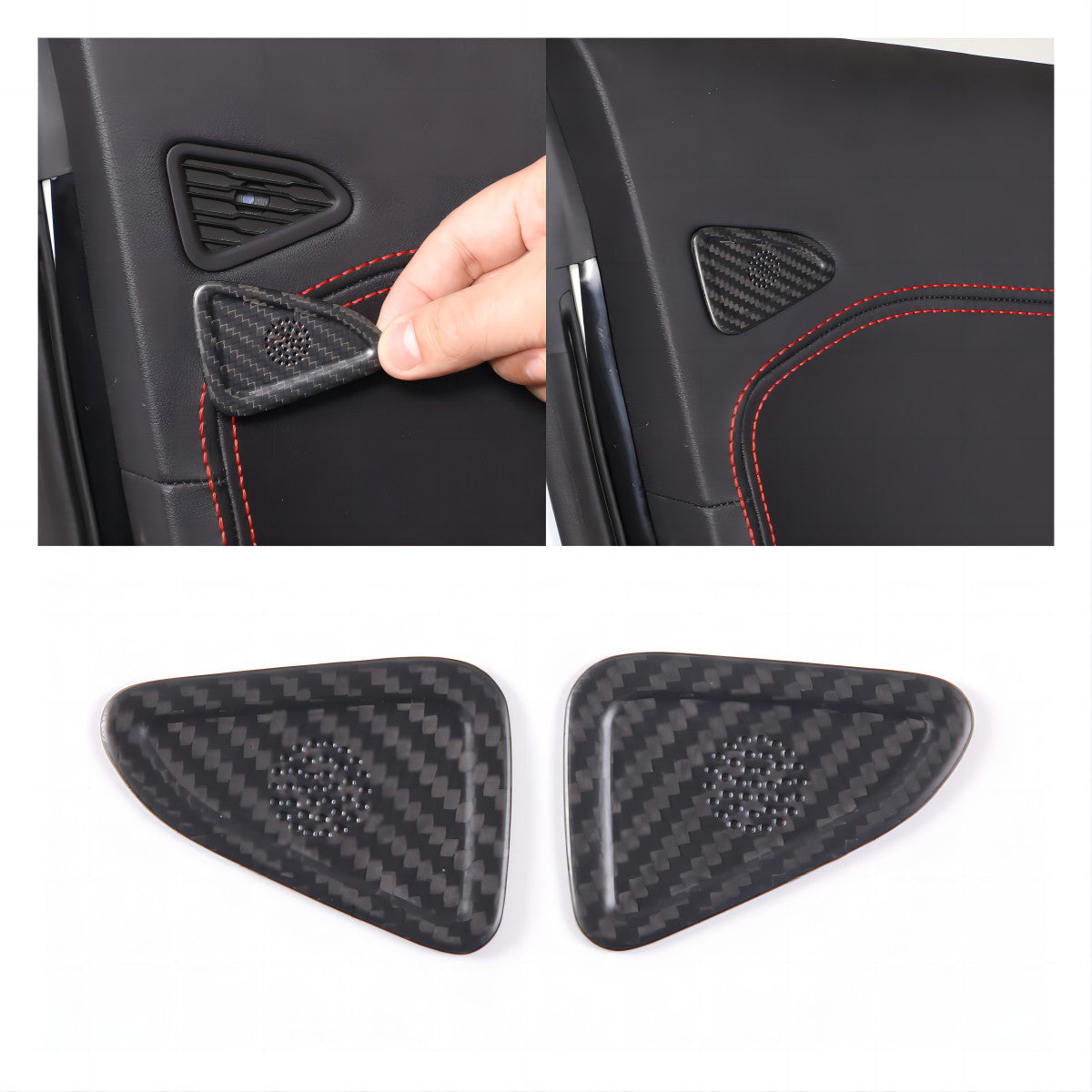 Matte Real Carbon Fiber Interior Exterior Trim Cover For Corvette C8 2020-25 98